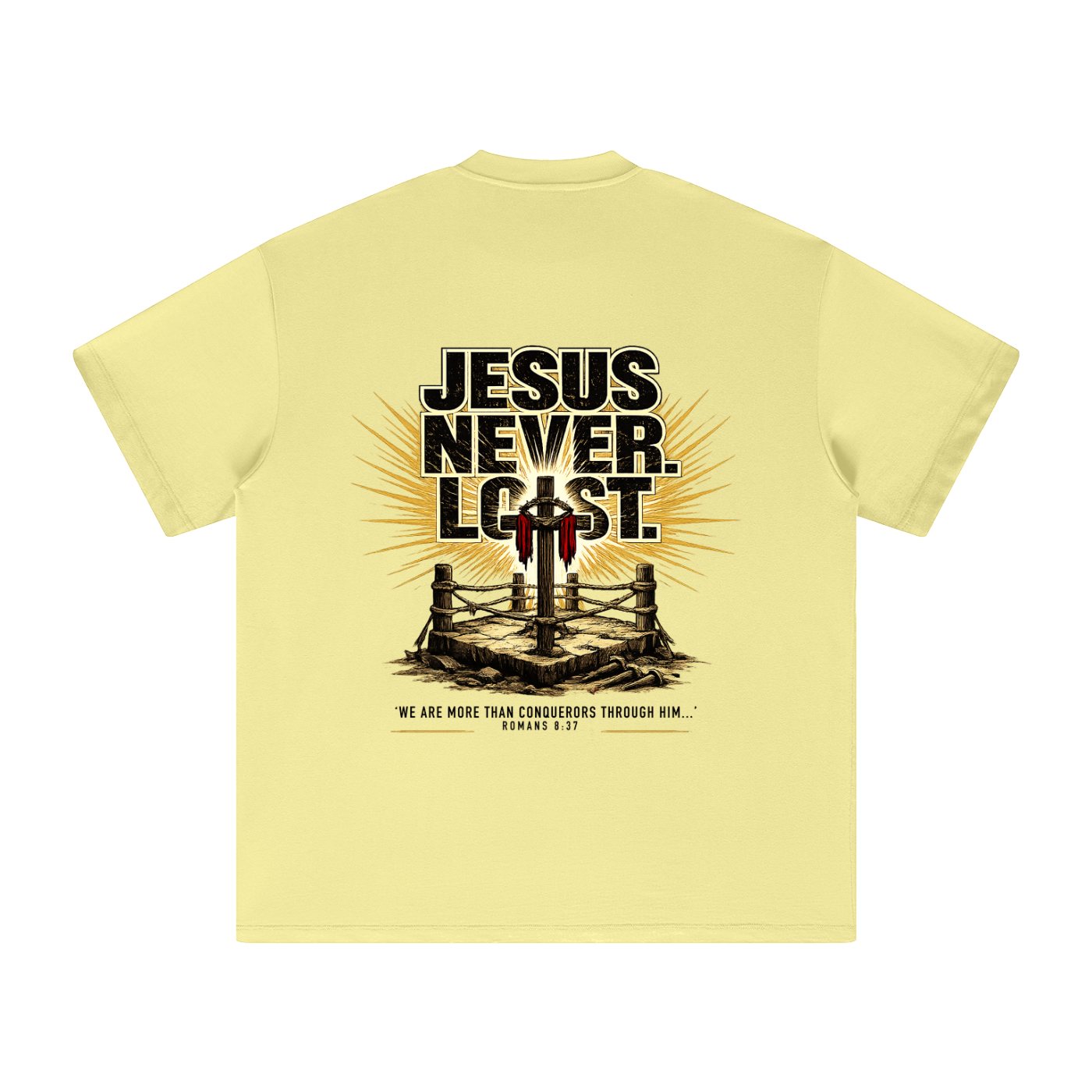 4GVIN ( Jesus Never )  Earth Tone T-Shirt