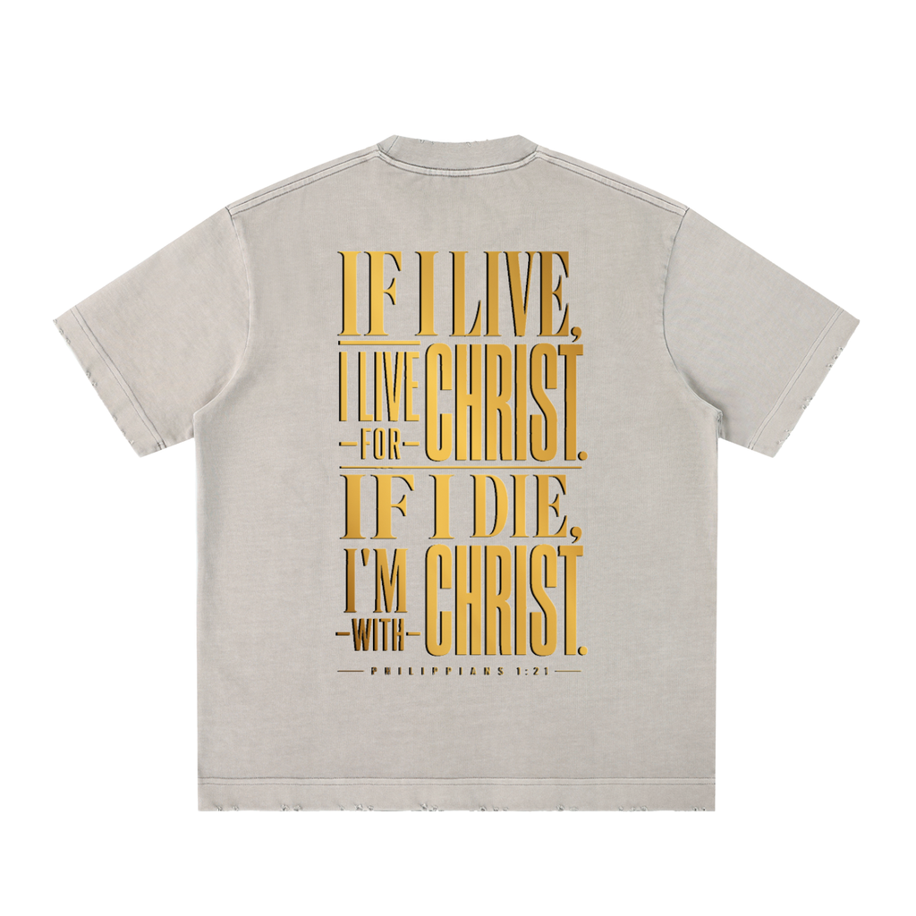 4GVIN ( WIN WIN ) Heavyweight Vintage Washed Frayed T-Shirt