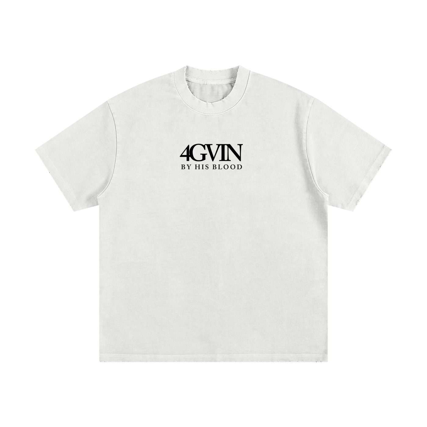 Heavyweight Vintage Washed Frayed T-Shirt