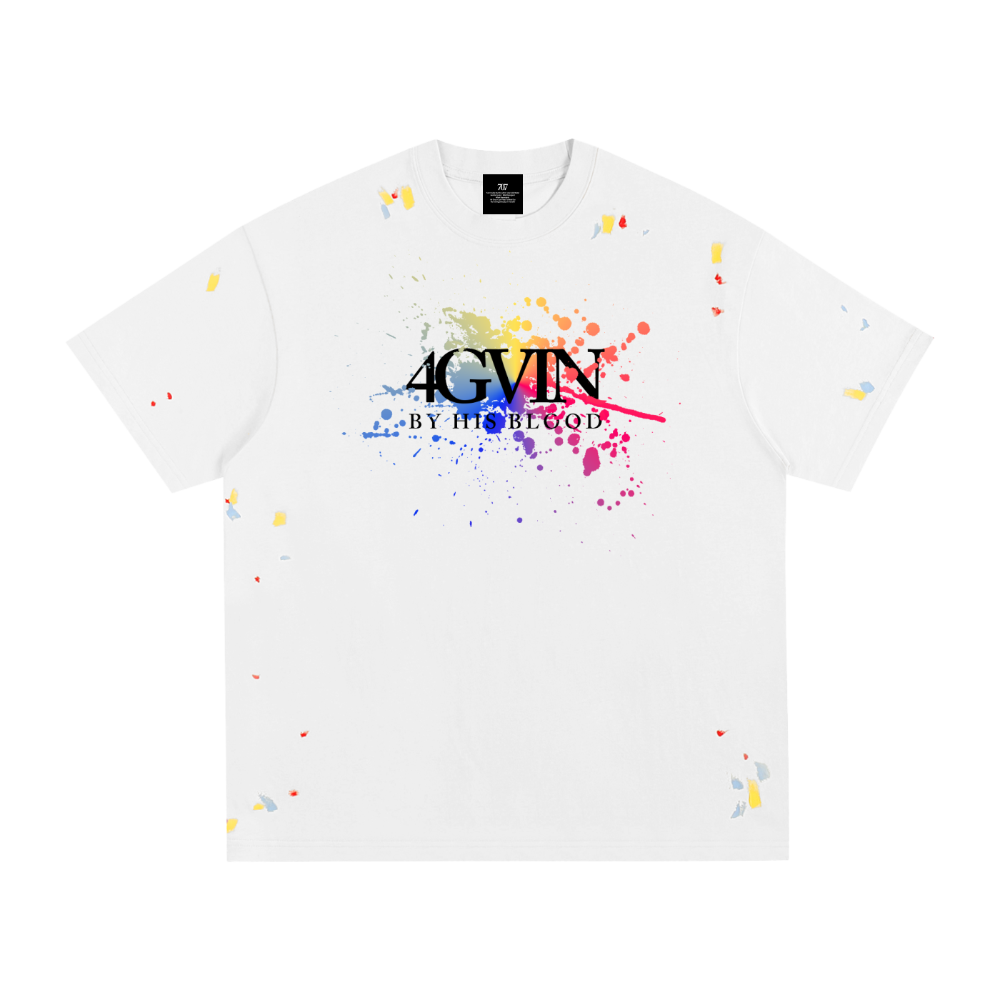 4GVIN ( Art ) Paint Splatter T-Shirt