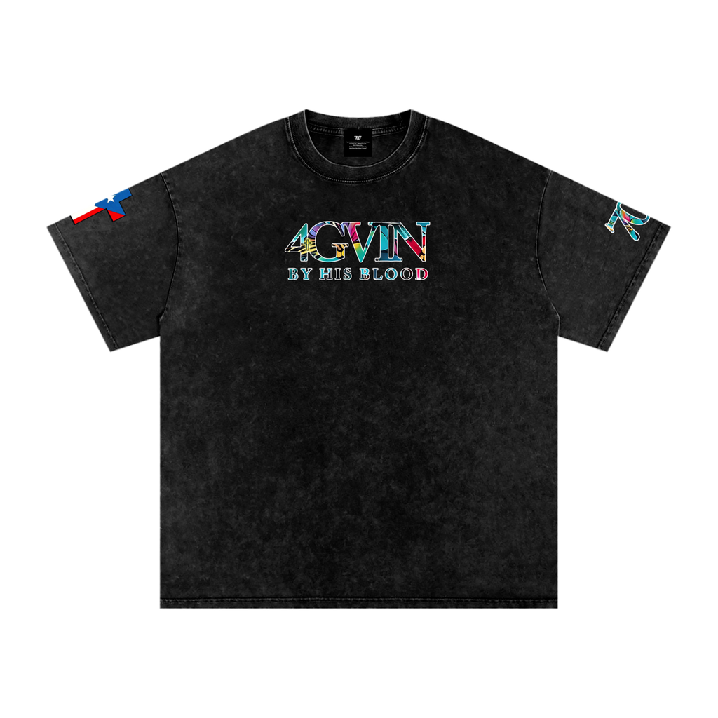 4GVIN Washed Oversized Cotton T-Shirt