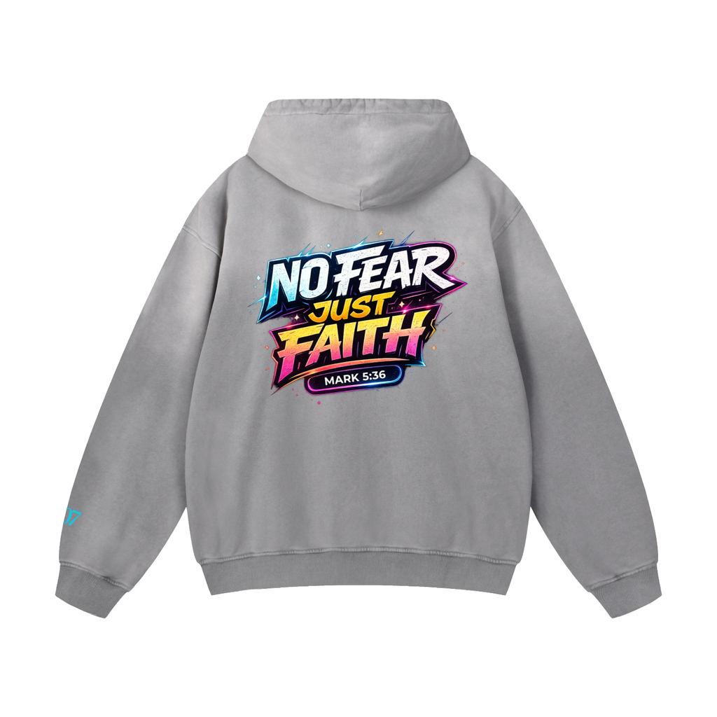 4GVIN ( No Fear ) Heavyweight Sunfade Oversized Hoodie