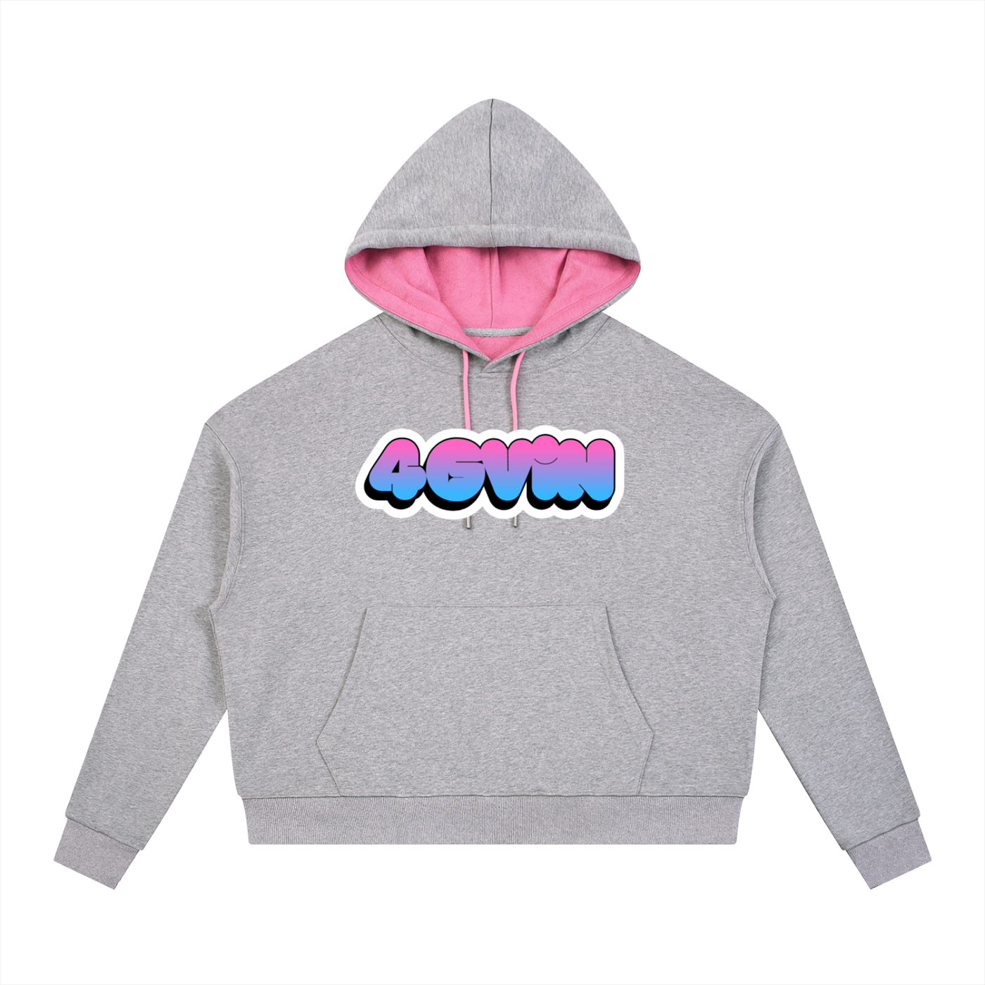 4GVIN Heather Gray & Pink "God is Good" Hoodie