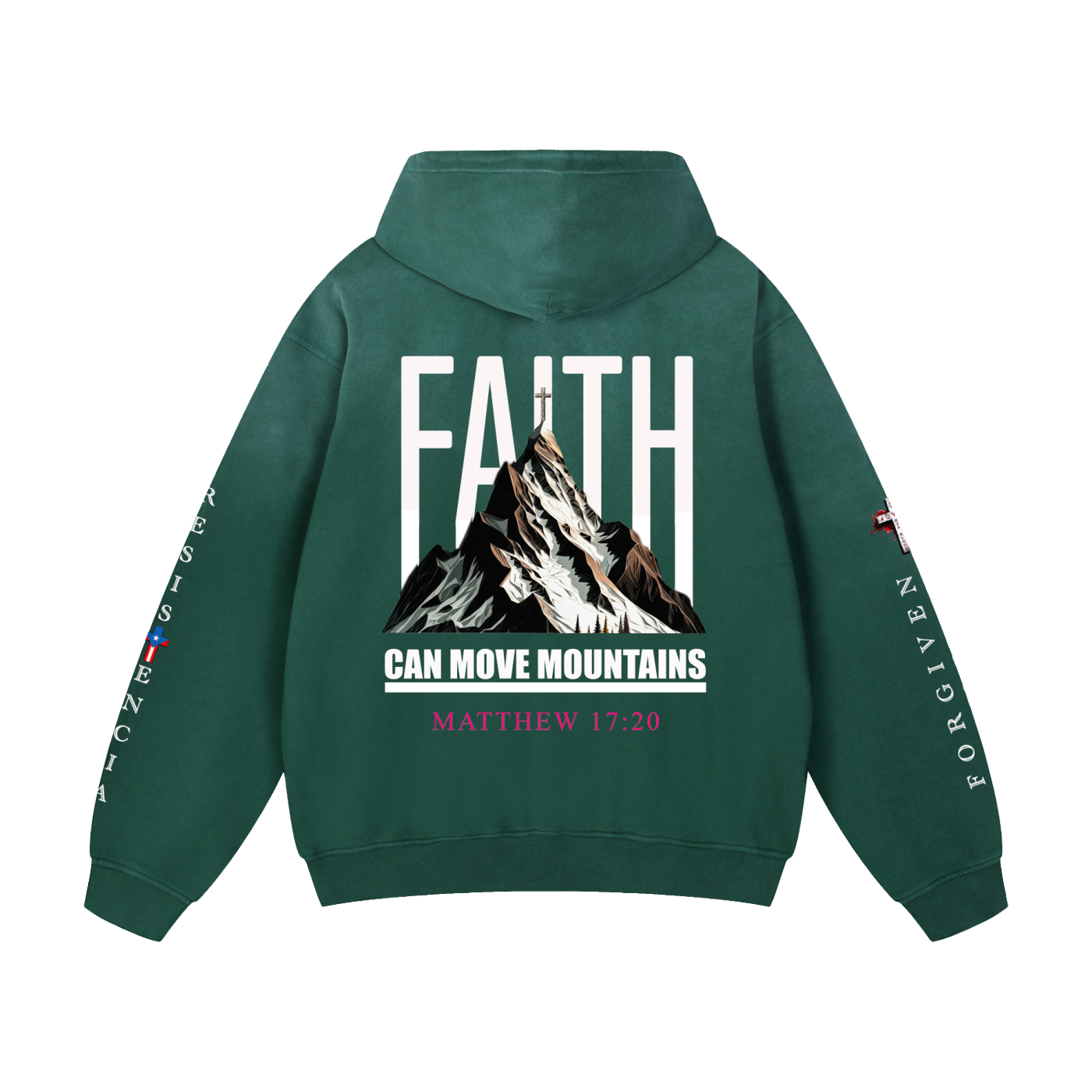 4GVIN "Faith Can Move Mountains" Heavyweight Oversized Hoodie