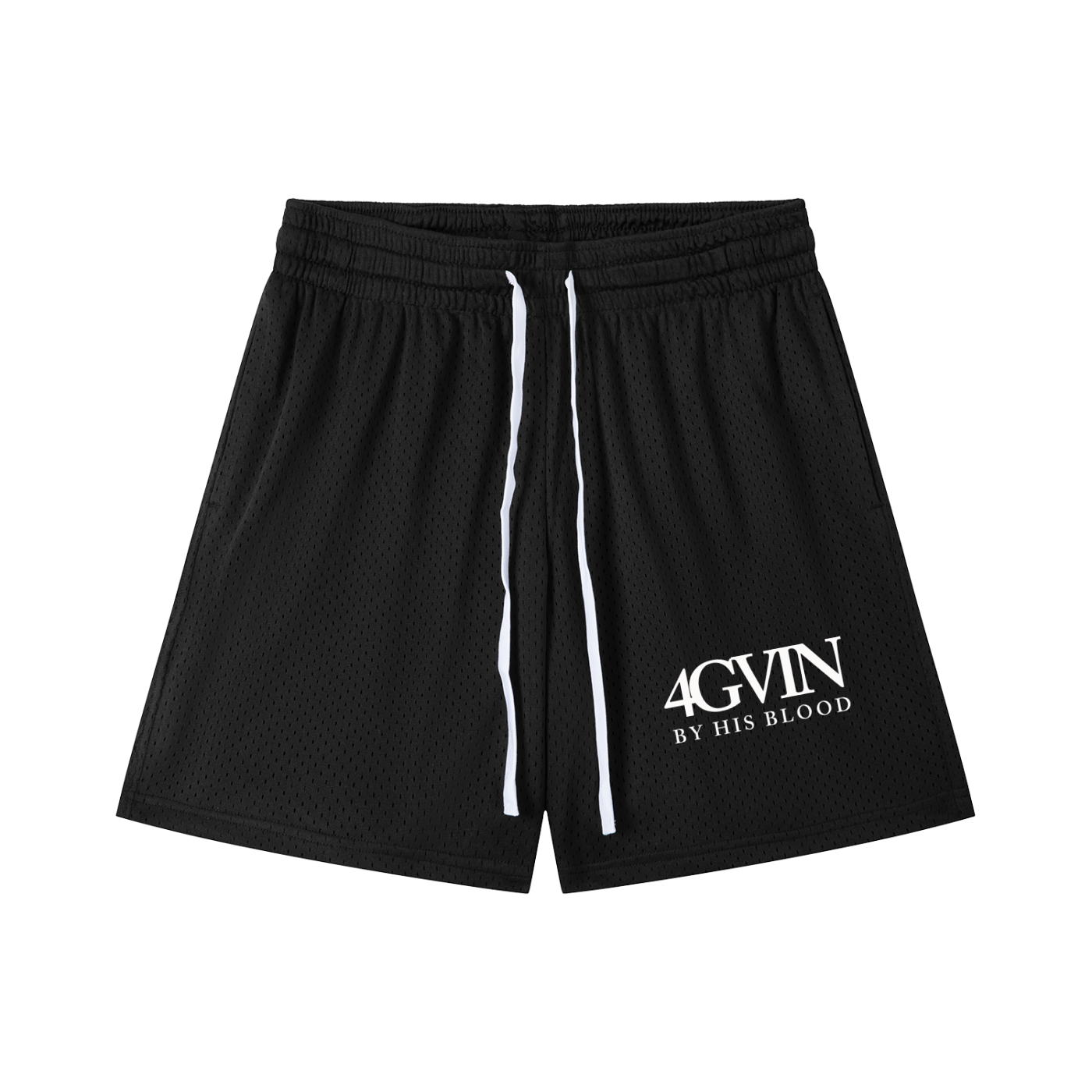 Mesh Drawstring Shorts