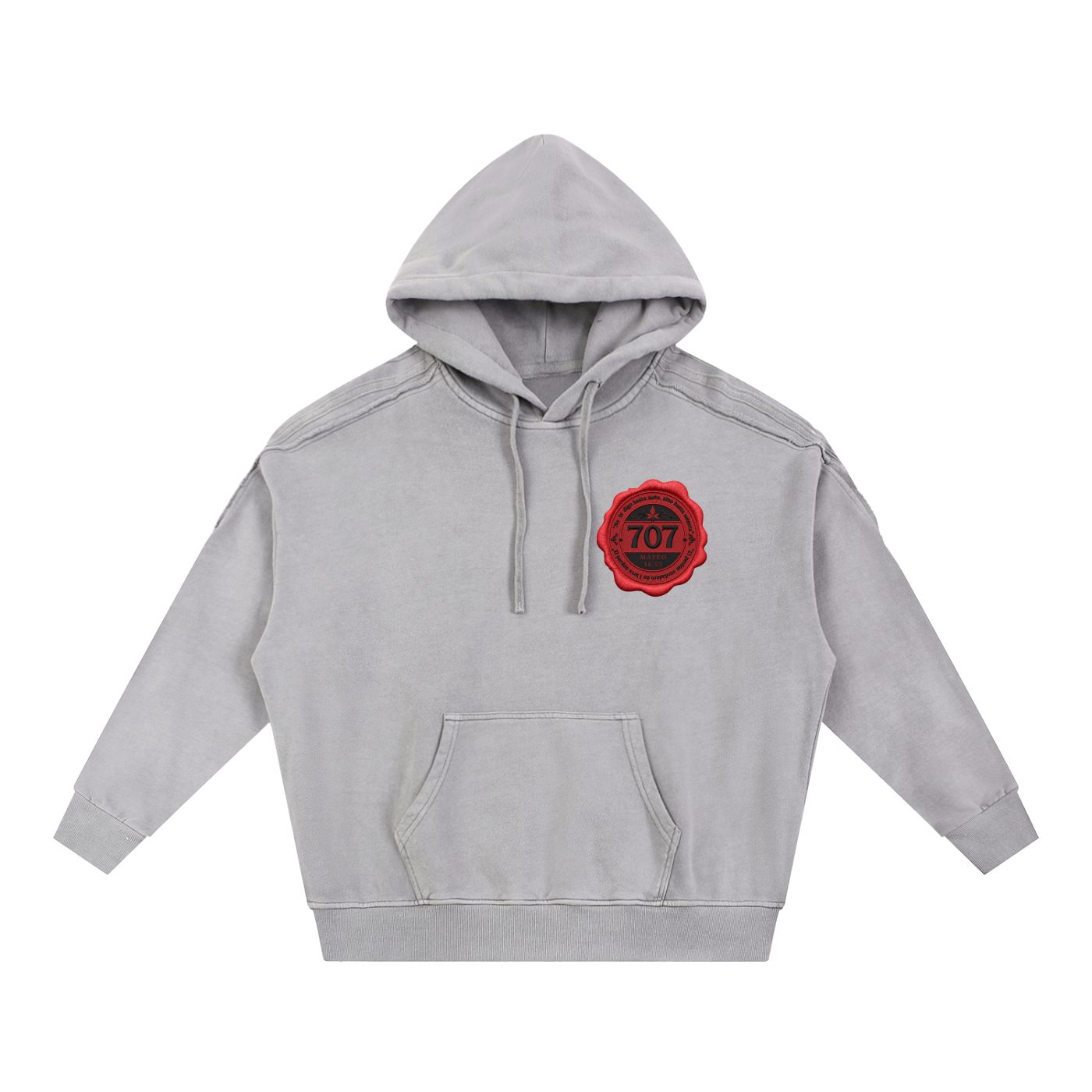 "707 Wax Seal" Deconstructed Hoodie 3d EFX