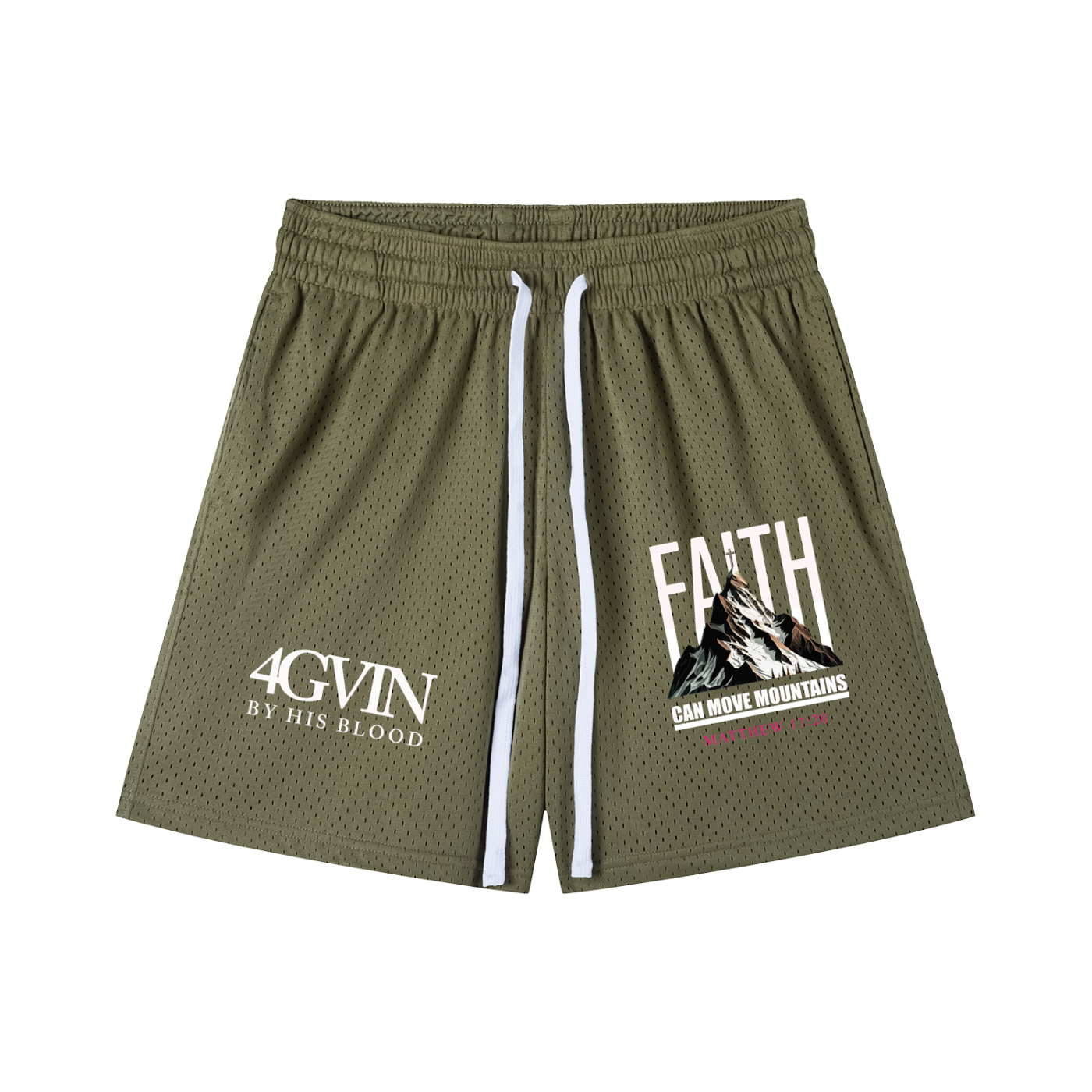 4GVIN ( Faith ) Mesh Drawstring Shorts