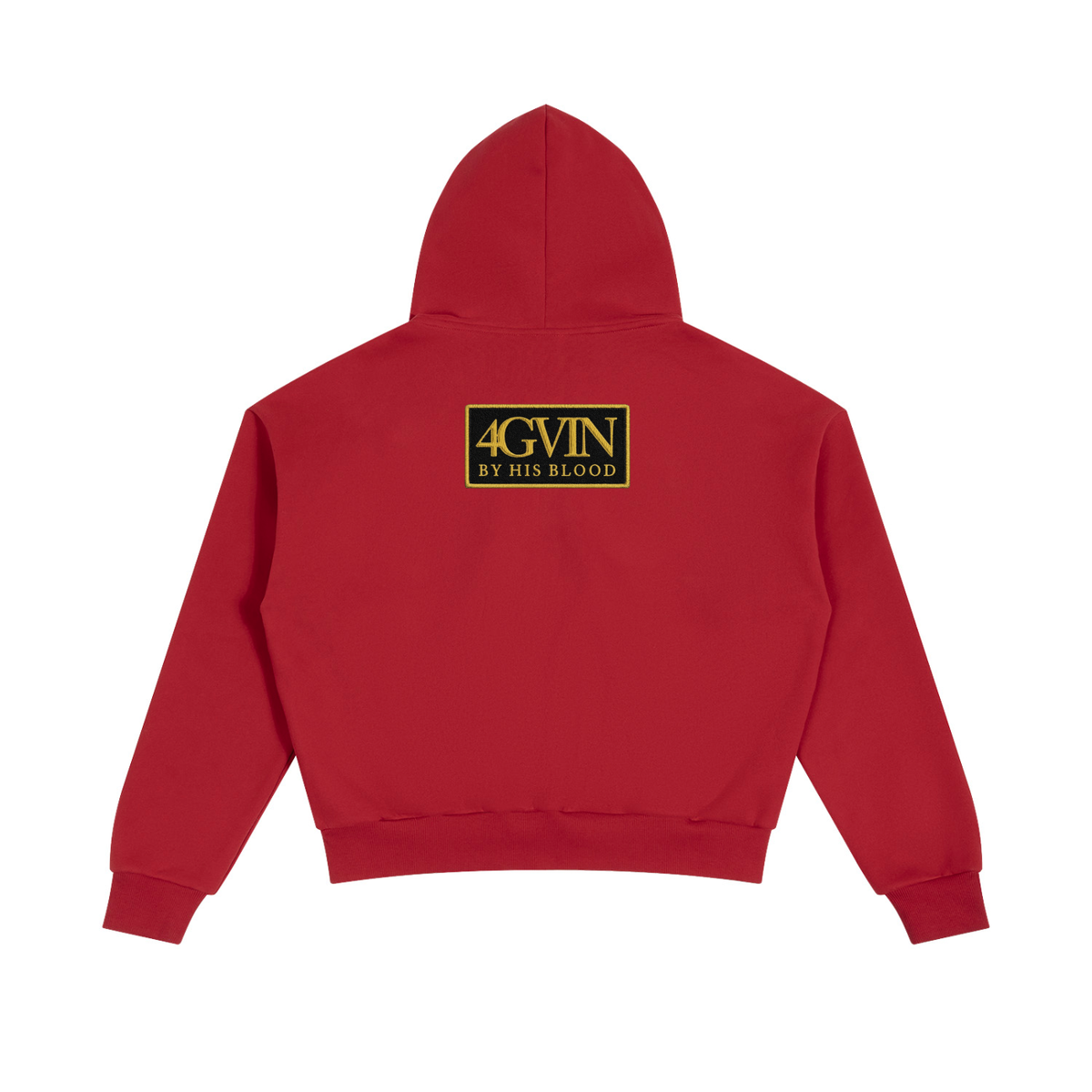 4GVIN Unisex Boxy Fleece Piping Full Zip Hoodie