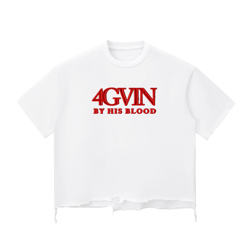 4GVIN - By His Blood" Distressed Vintage Tee