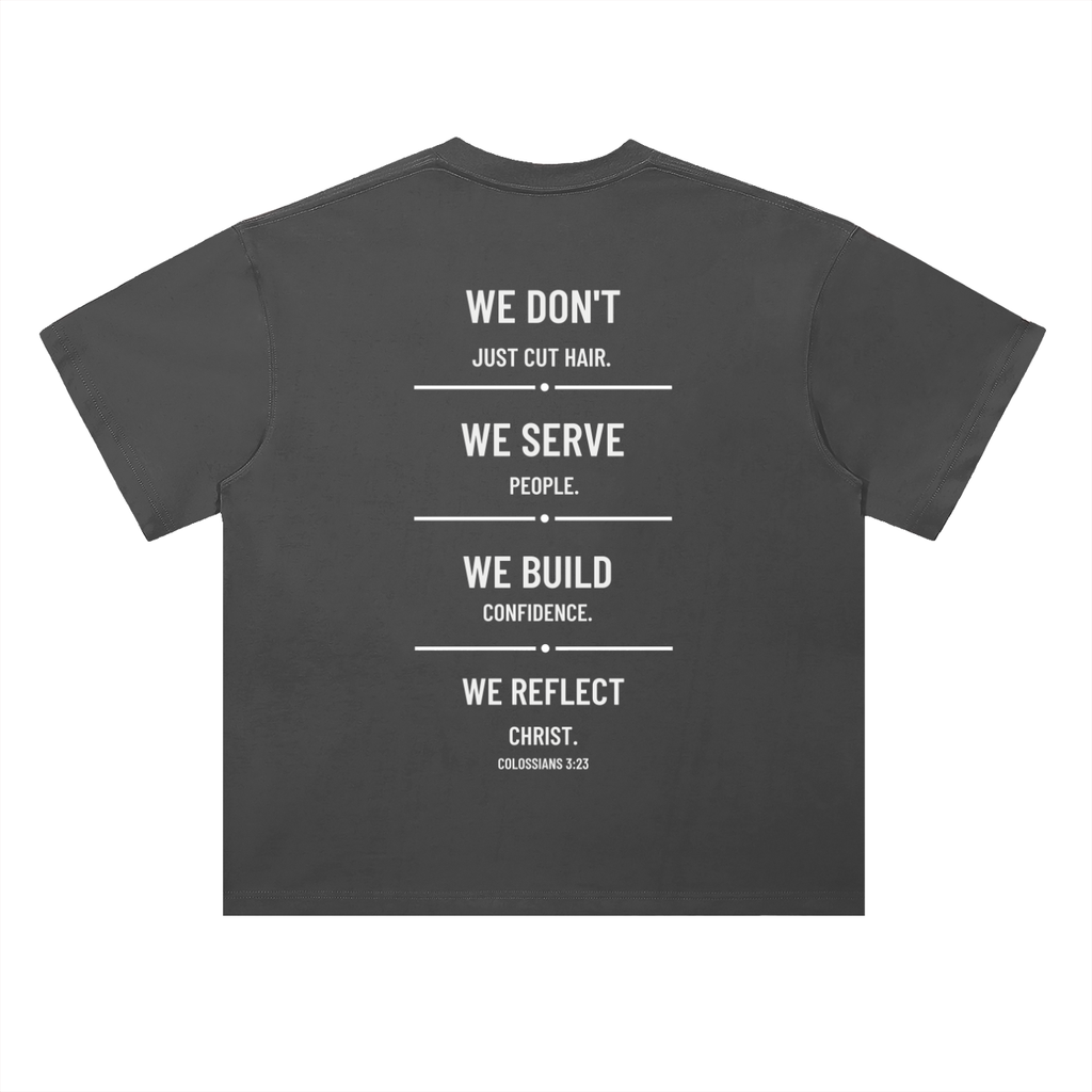 4GVIN ( Barber ) Heavyweight Drop Shoulder Cotton T-Shirt