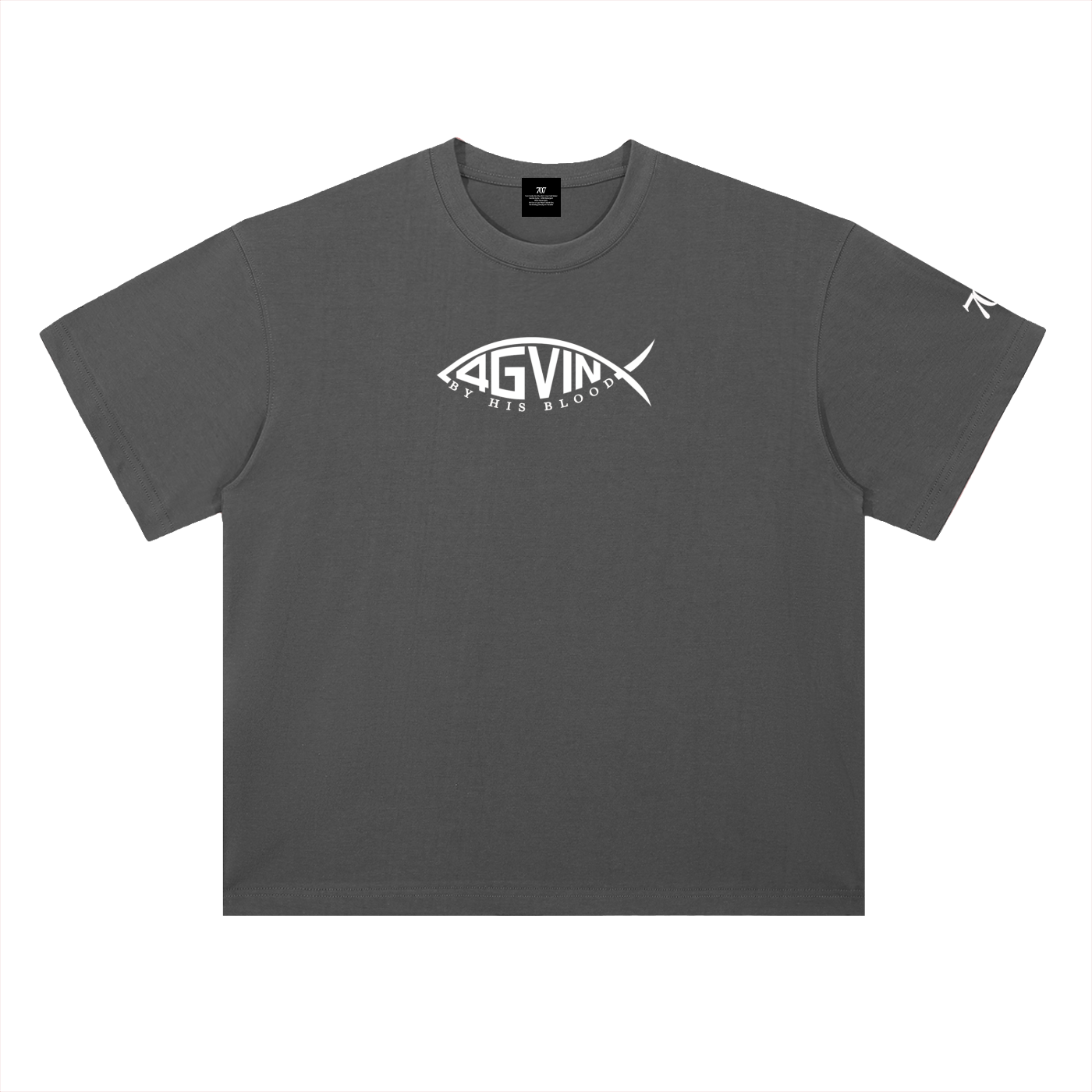 4GVIN ( PEZ IXOYE ) Drop Shoulder Cotton T-Shirt