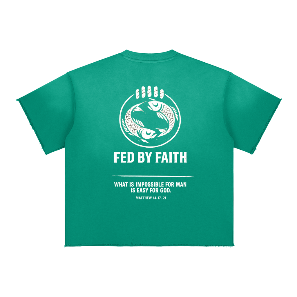 4GVIN ( 5 Panes ) Fade Raw Edge T-Shirt
