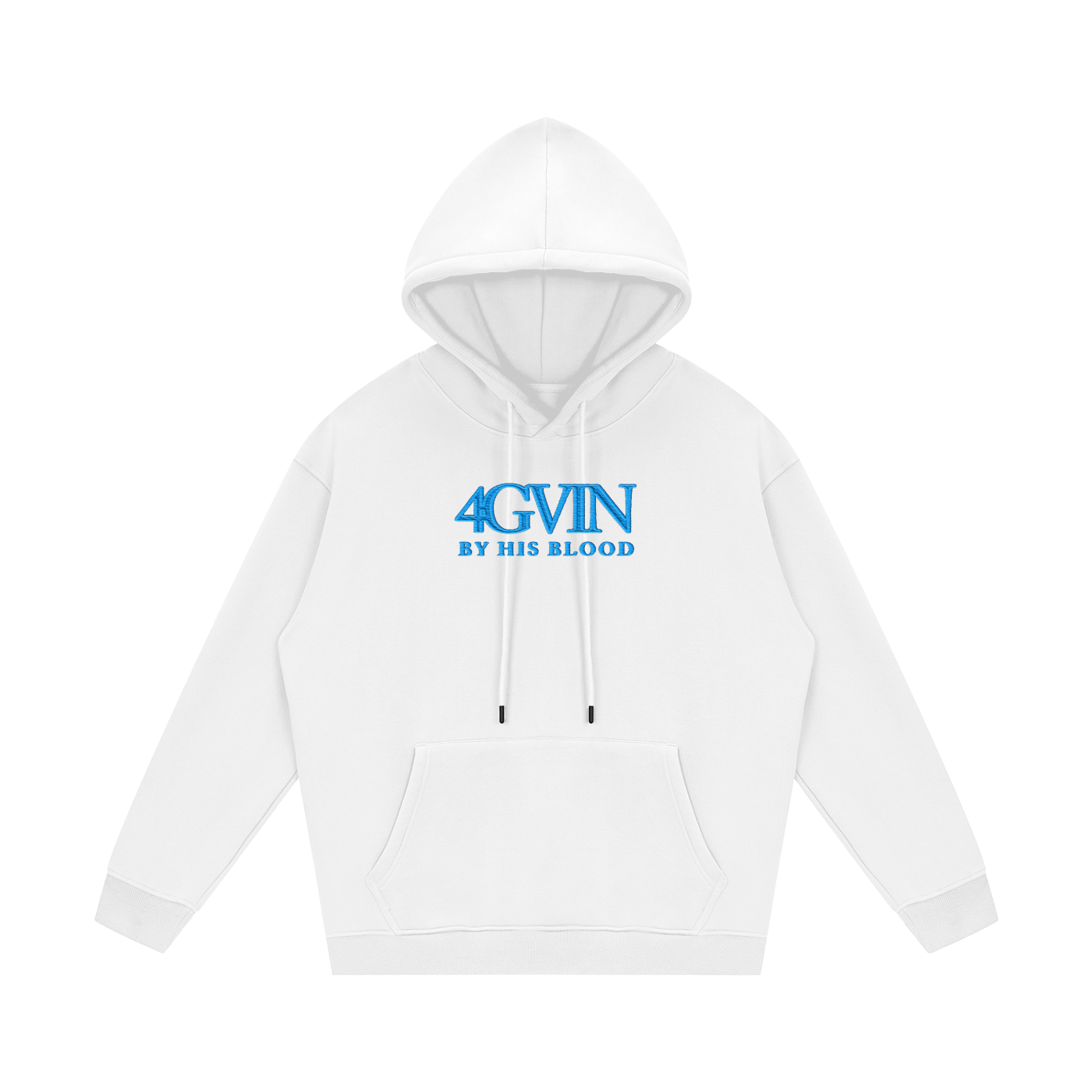 4GVIN Classic Unisex Cotton Hoodie BLUE