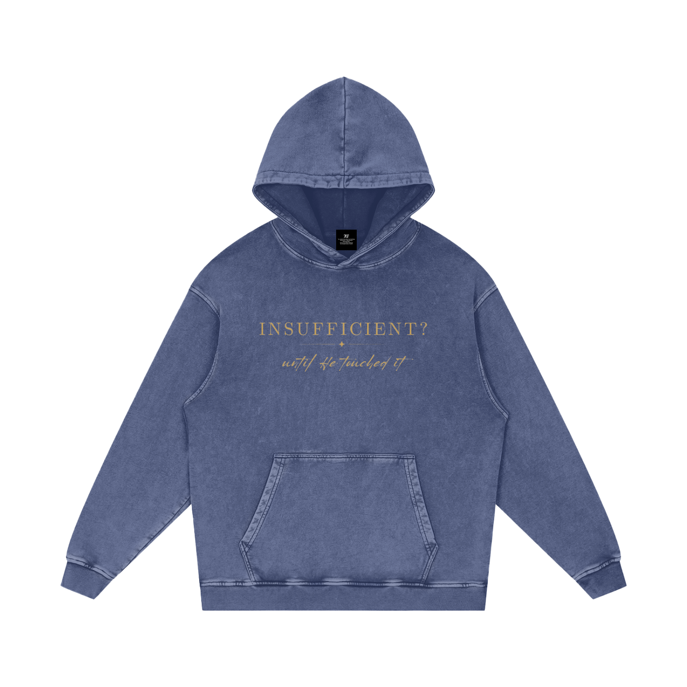 4GVIN ( 5 Panes ) Snow Washed Loose Cotton Hoodie