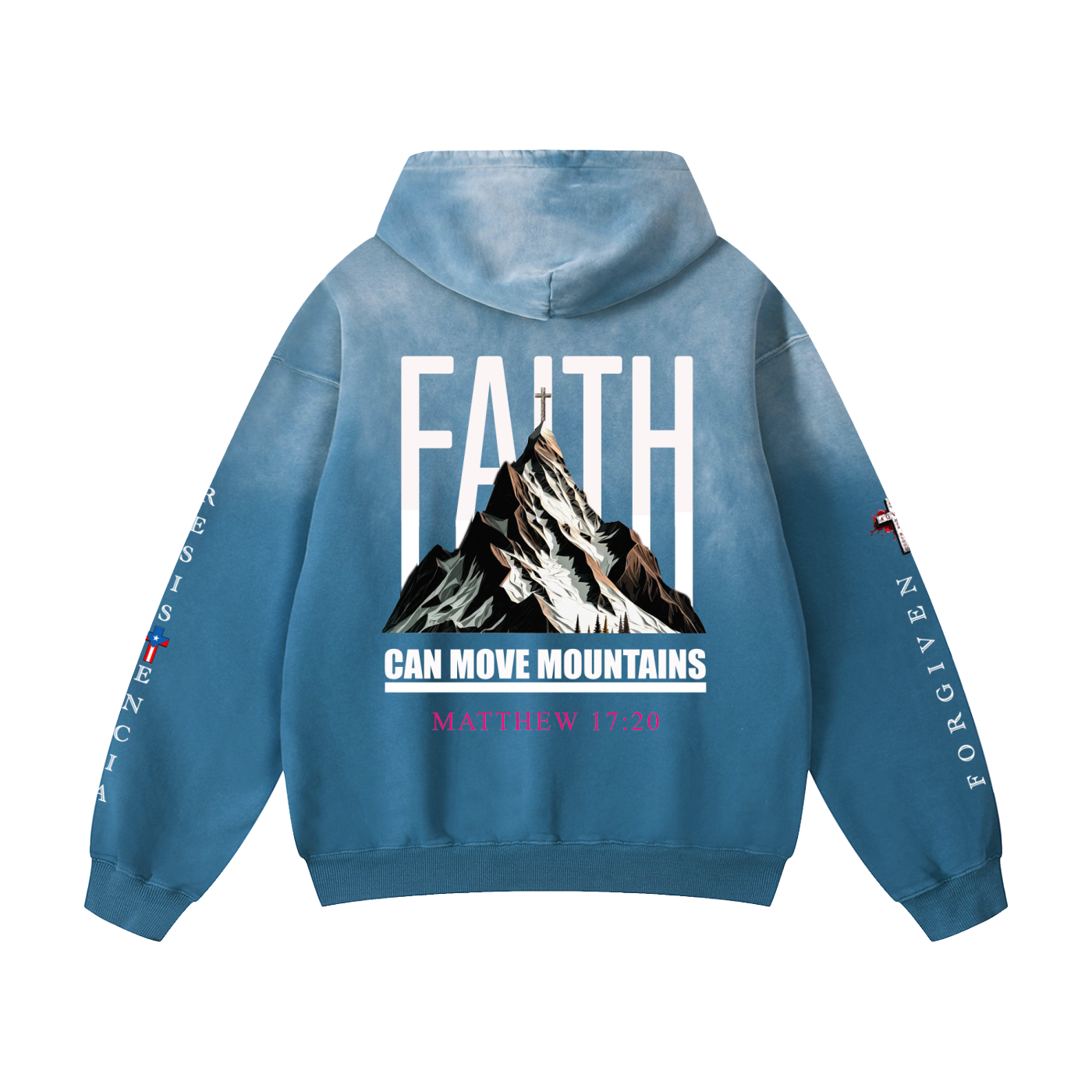 4GVIN "Faith Can Move Mountains" Heavyweight Oversized Hoodie