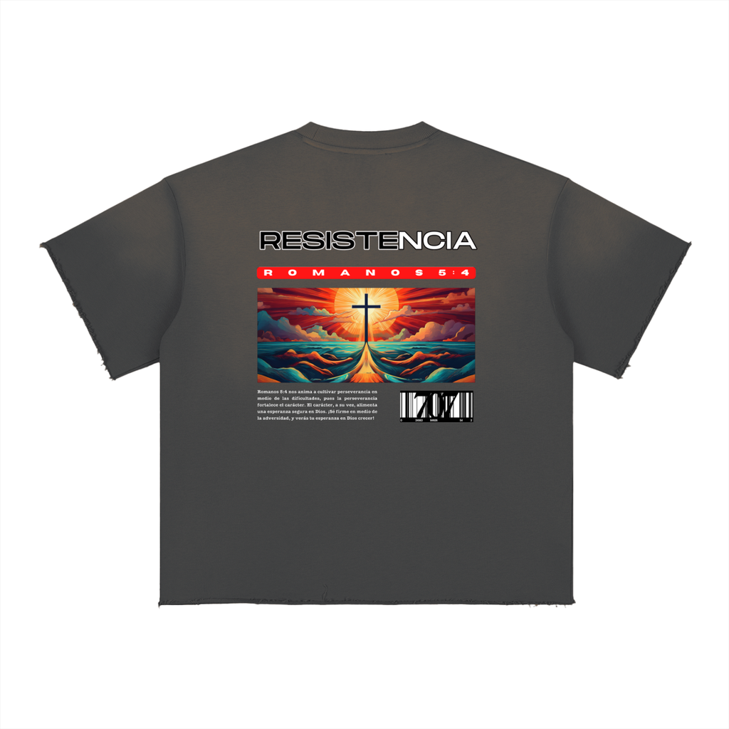 4GVIN Black "Resistencia" Graphic T-Shirt