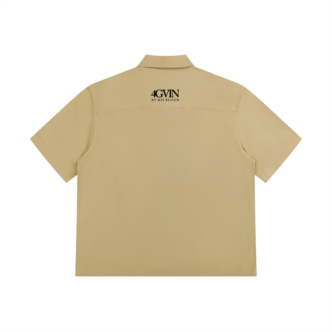 4GVIN Unisex Boxy Patch Pocket Short Sleeve Shirt