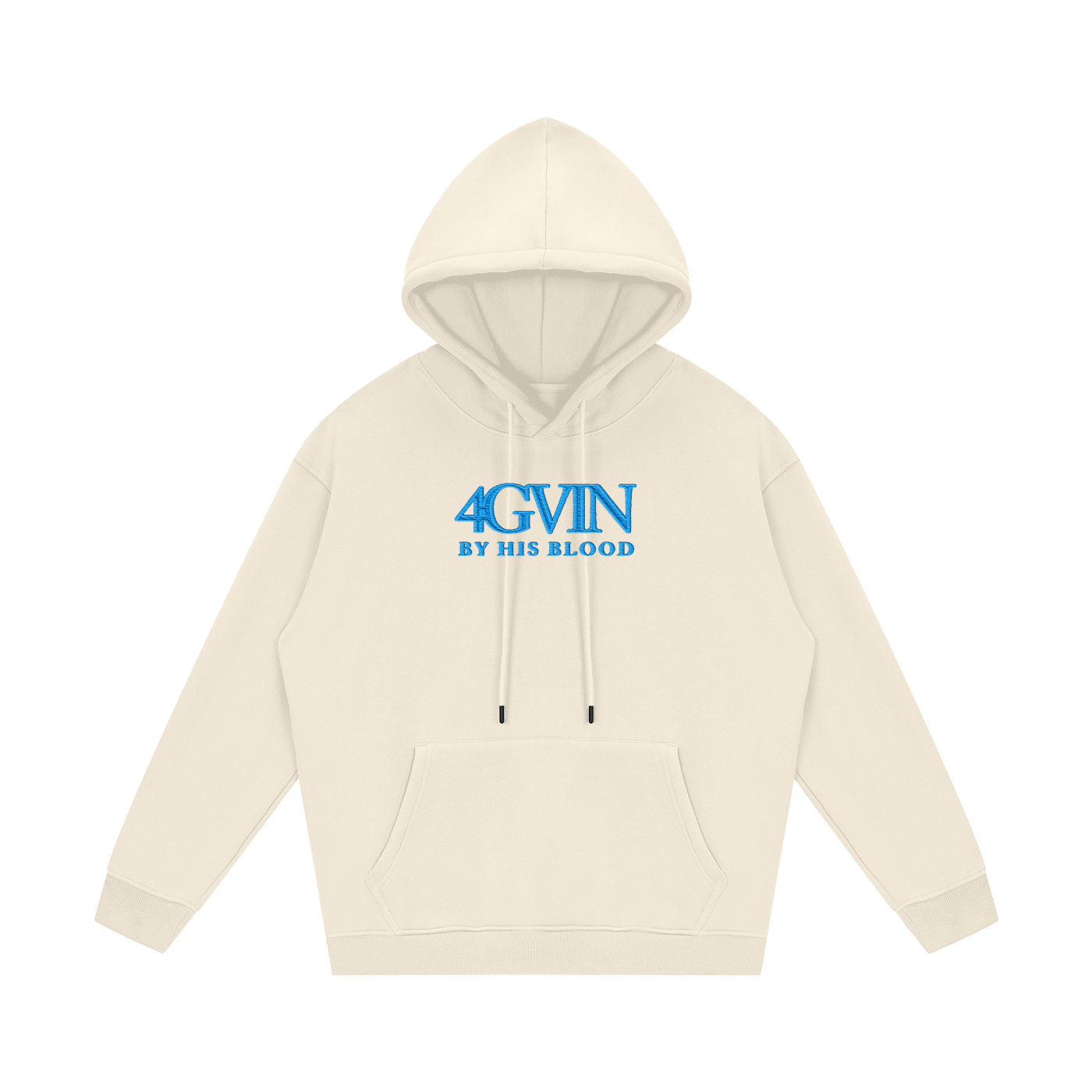 4GVIN Classic Unisex Cotton Hoodie BLUE