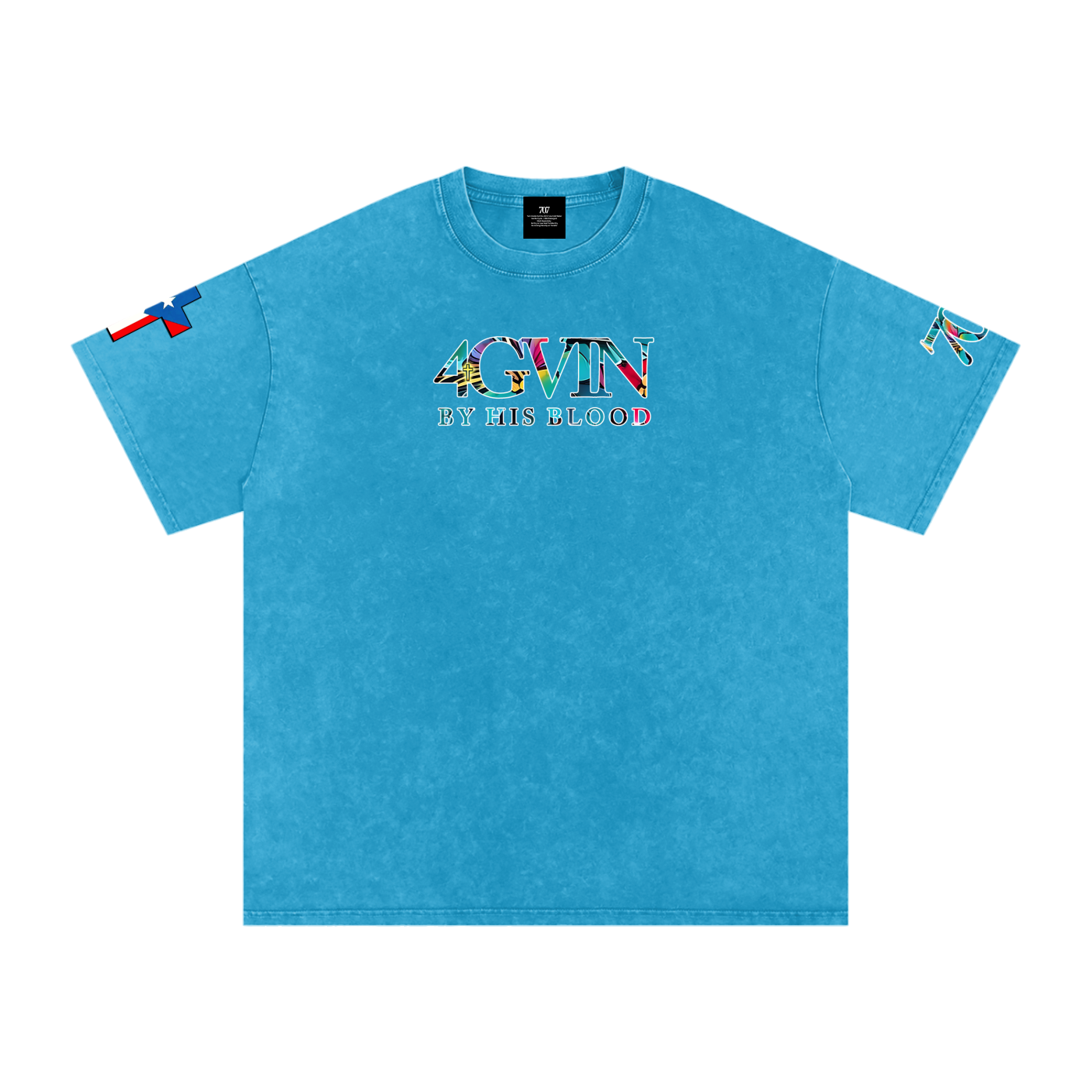 4GVIN Washed Oversized Cotton T-Shirt