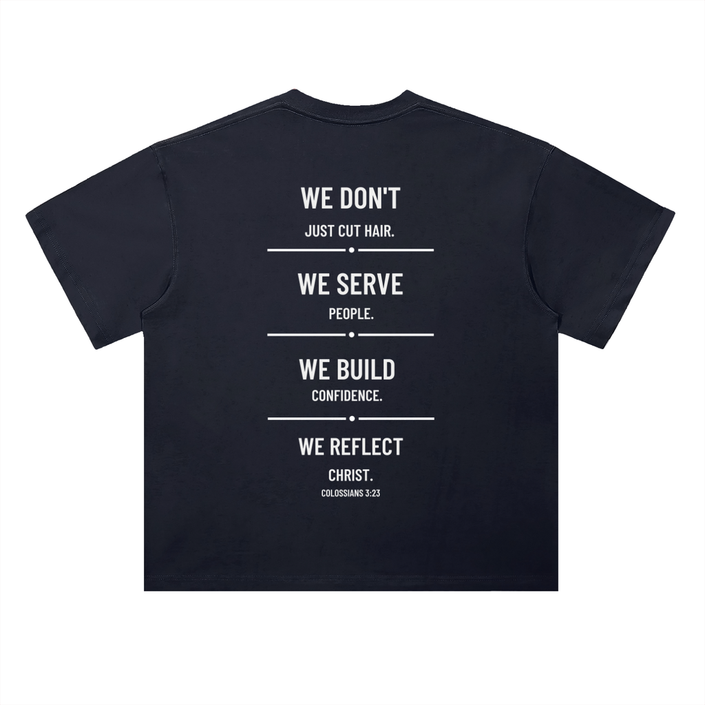 4GVIN ( Barber ) Heavyweight Drop Shoulder Cotton T-Shirt