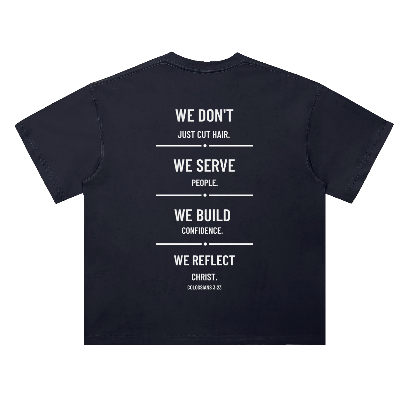 4GVIN ( Barber ) Heavyweight Drop Shoulder Cotton T-Shirt