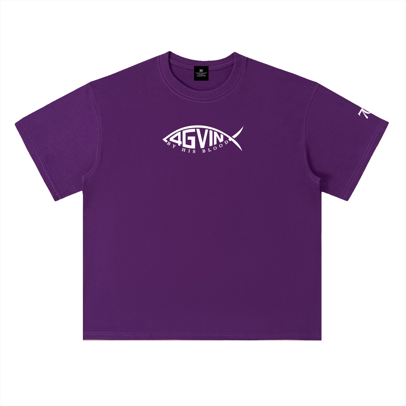 4GVIN ( PEZ IXOYE ) Drop Shoulder Cotton T-Shirt