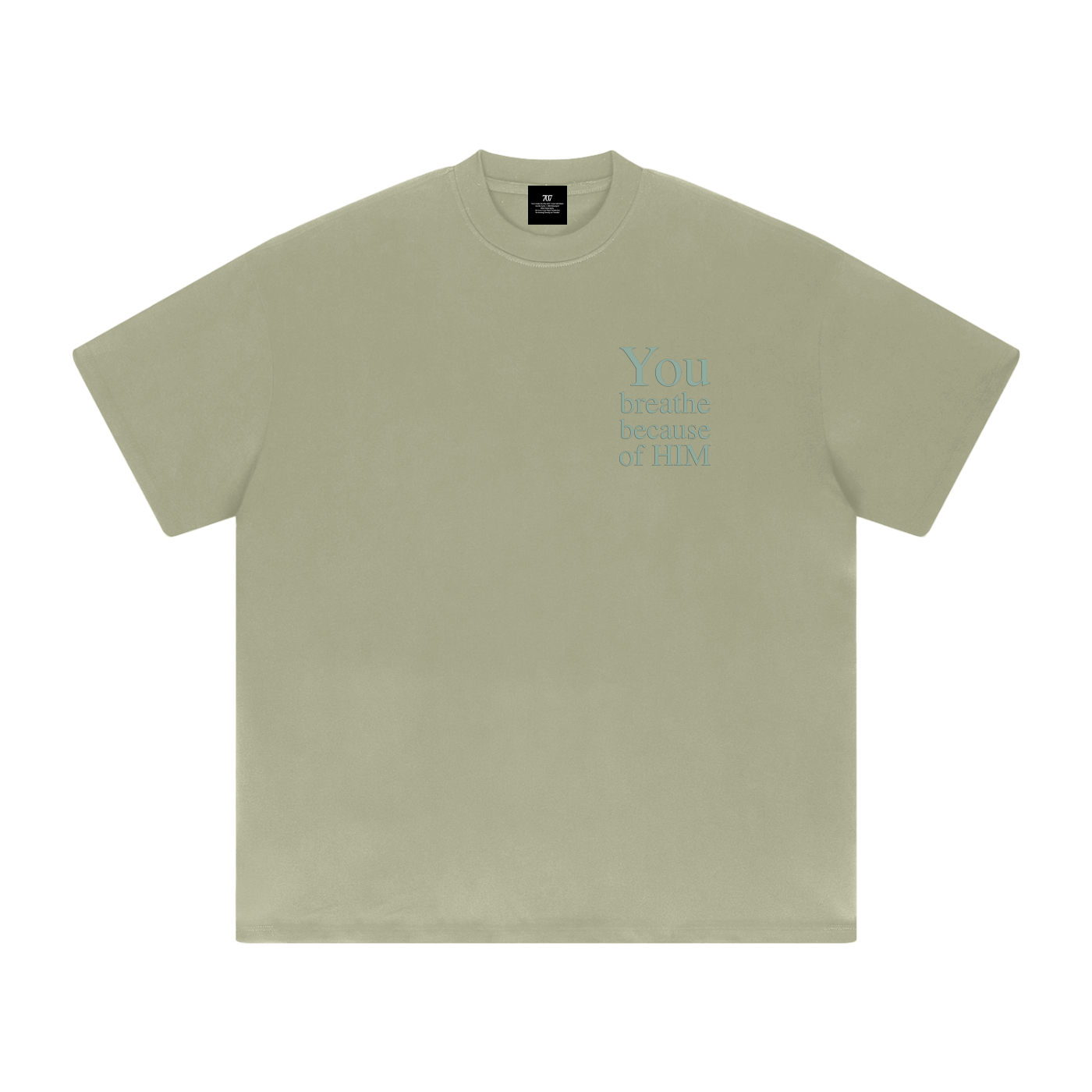 4GVIN "Breath of Life" tee Heavyweight Drop Shoulder