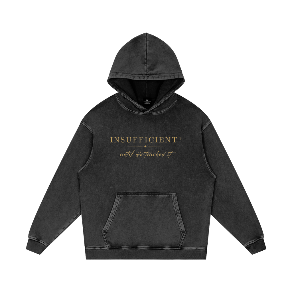 4GVIN ( 5 Panes ) Snow Washed Loose Cotton Hoodie