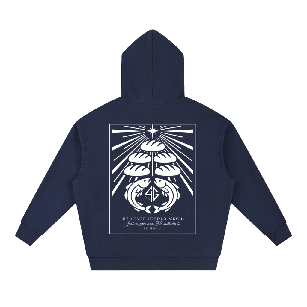 4GVIN ( 5 Panes ) Essential Boxy Heavyweight Drop-Shoulder Hoodie