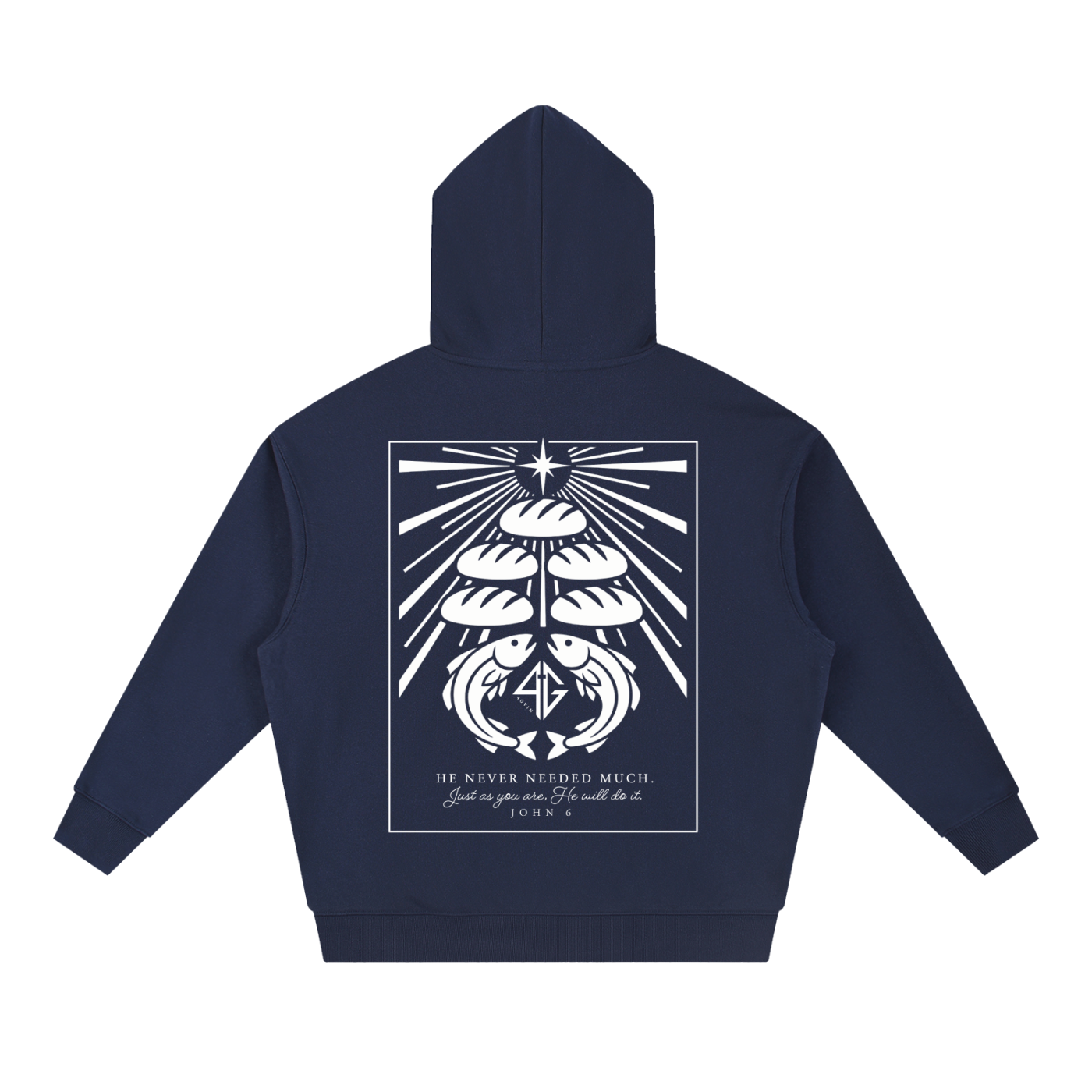 4GVIN ( 5 Panes ) Essential Boxy Heavyweight Drop-Shoulder Hoodie