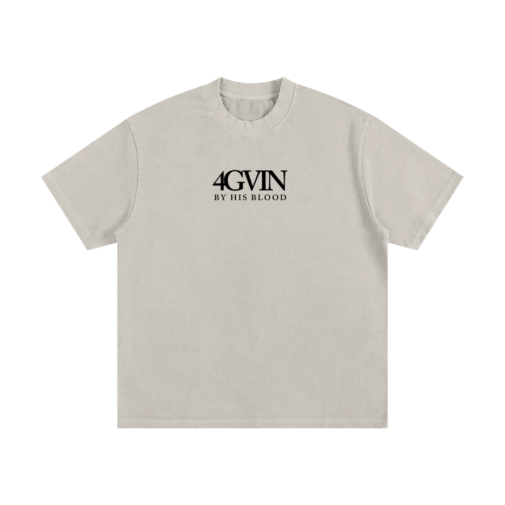 Heavyweight Vintage Washed Frayed T-Shirt