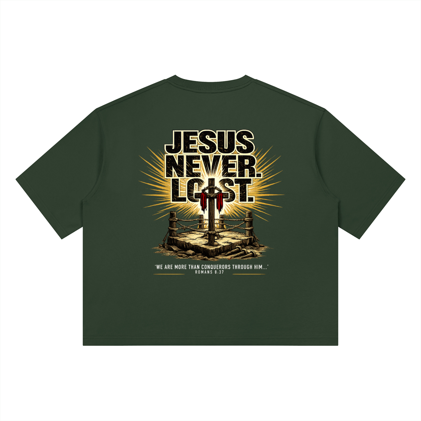4GVIN ( Jesus Never ) Unisex Heavyweight Boxy T-Shirt