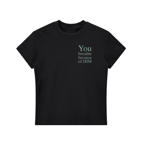 4GVIN "Breath of Life" Girls Essential Bodycon Crewneck T-Shirt