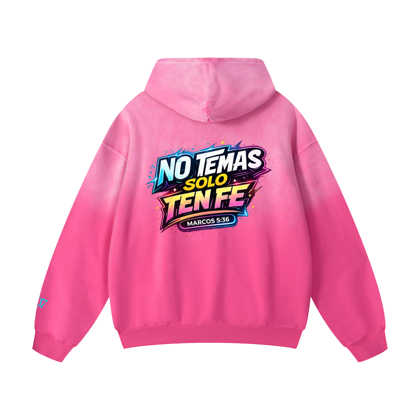 4GVIN ( No Temas ) Heavyweight Sunfade Oversized Hoodie