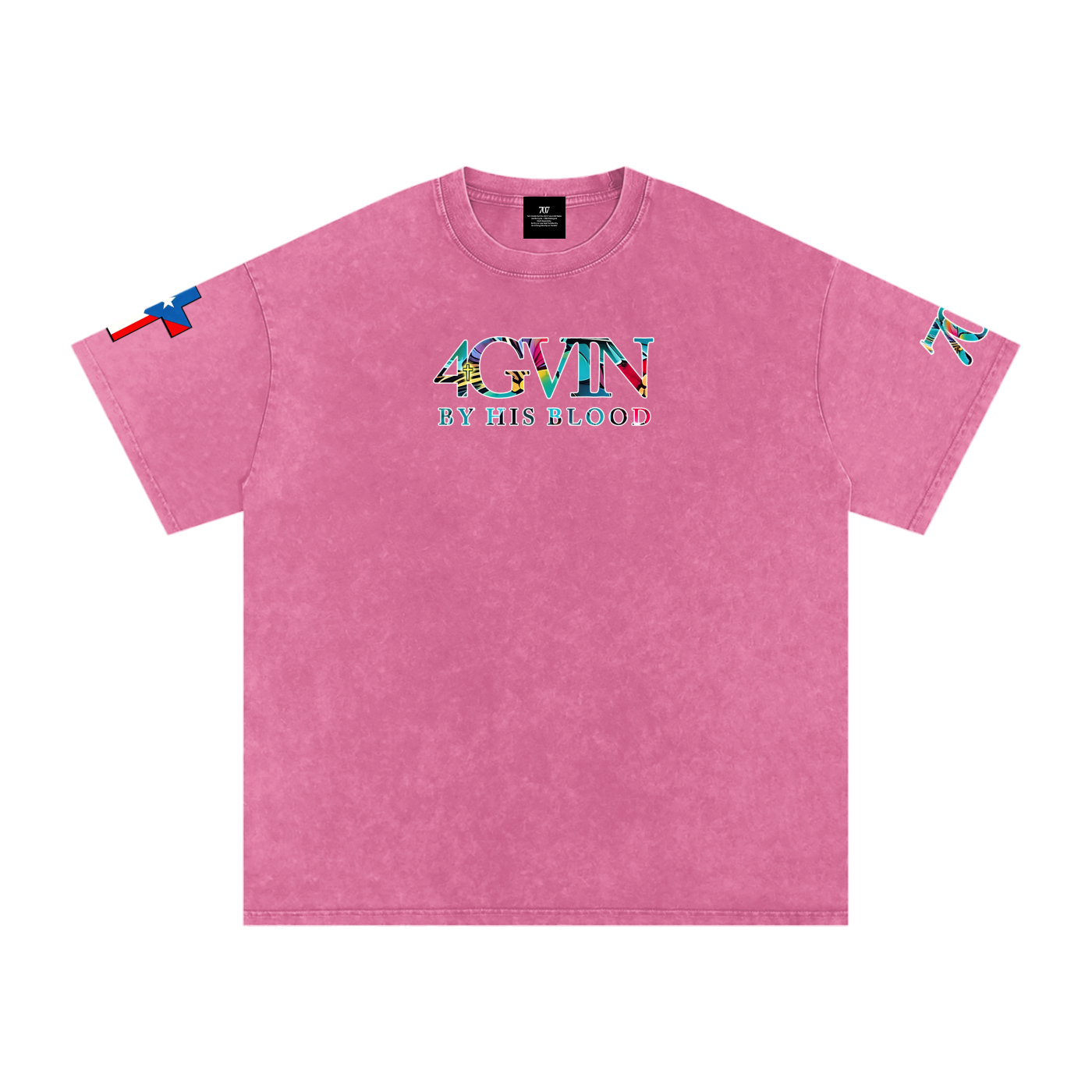 4GVIN Washed Oversized Cotton T-Shirt