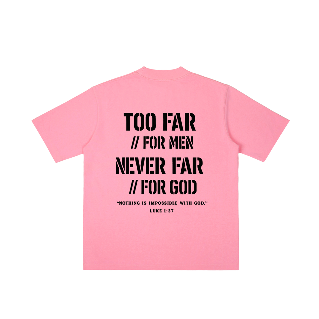 4GVIN ( Too Far ) Wash Drop Shoulder T-shirt