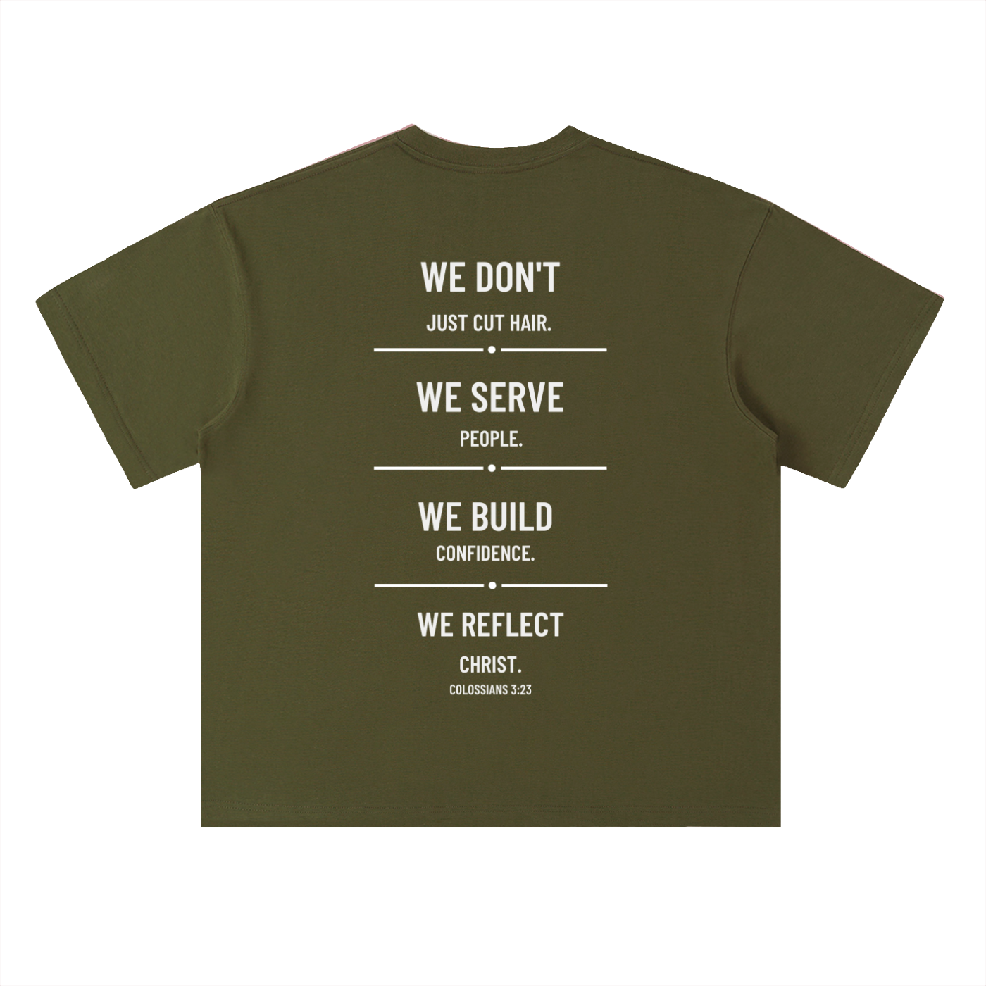 4GVIN ( Barber ) Heavyweight Drop Shoulder Cotton T-Shirt