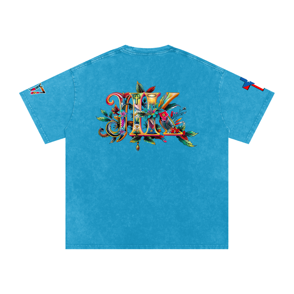 4GVIN Washed Oversized Cotton T-Shirt