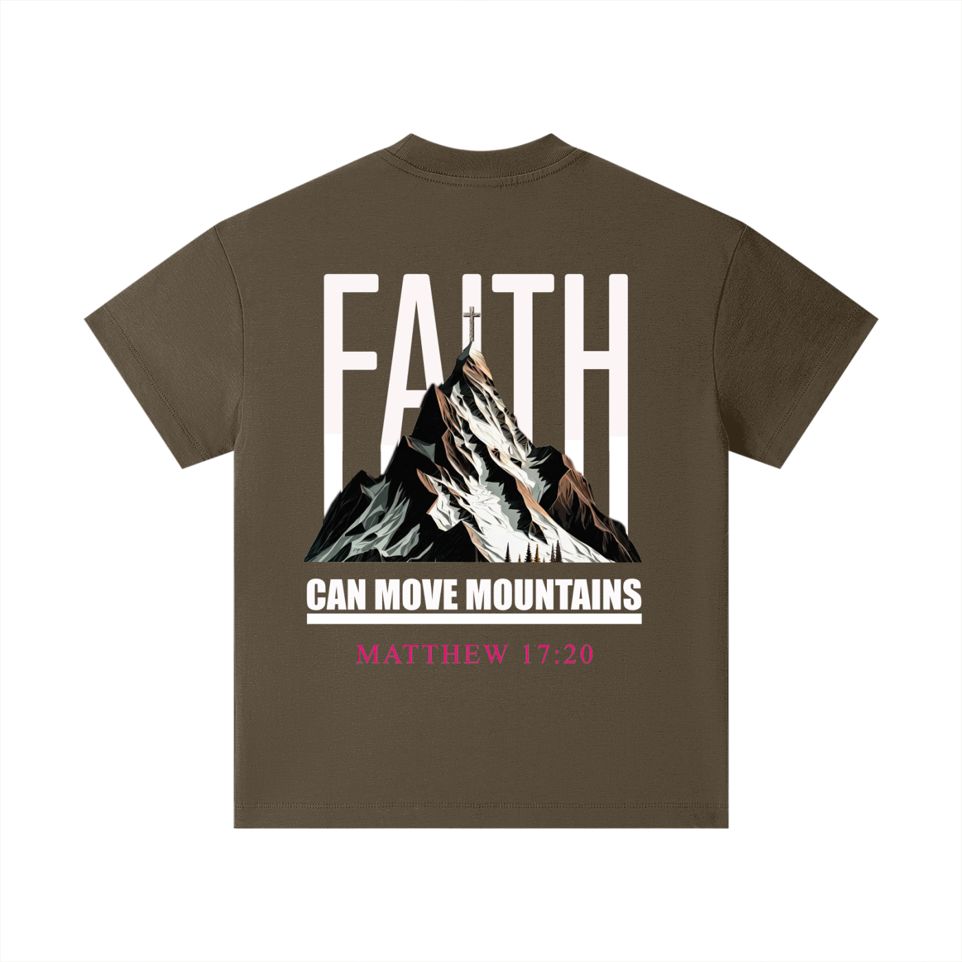 4GVIN "Faith Can Move Mountains" Pure Cotton Essential Kids T-Shirt
