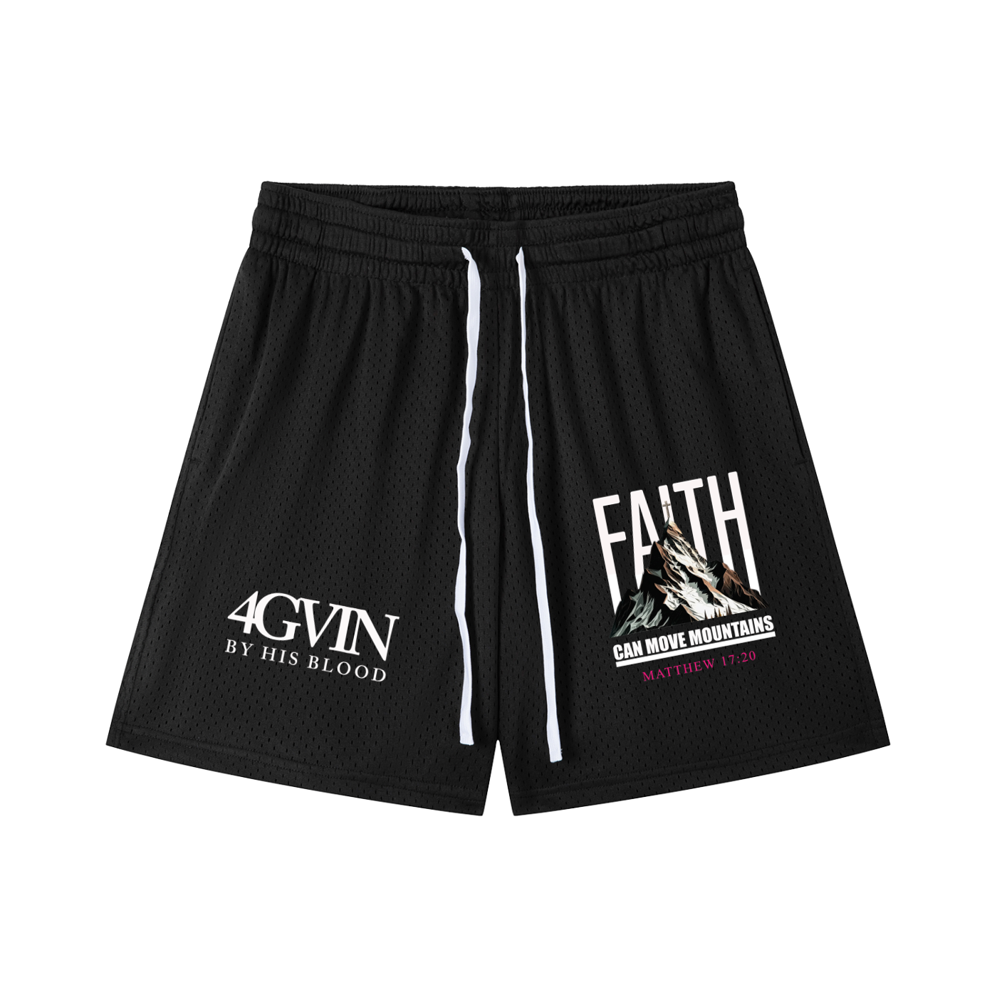 4GVIN ( Faith ) Mesh Drawstring Shorts