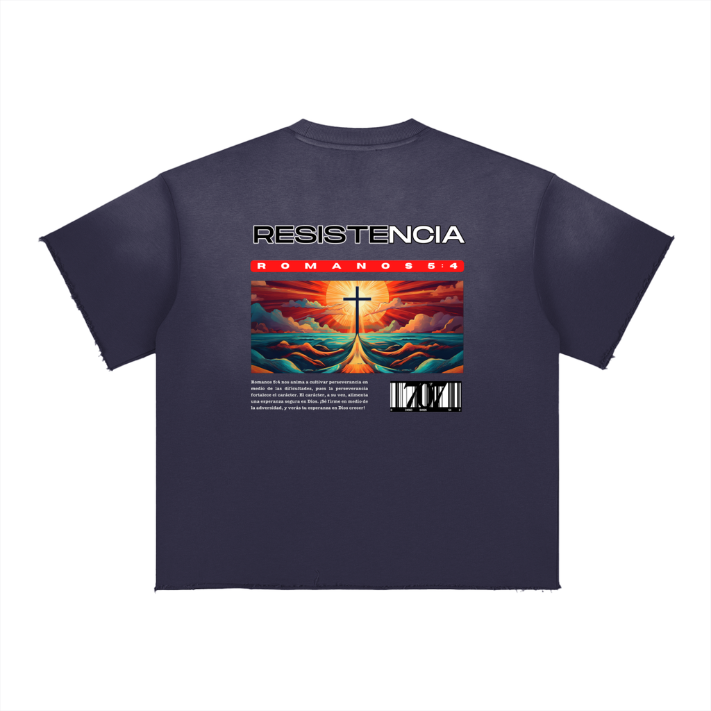 4GVIN Black "Resistencia" Graphic T-Shirt