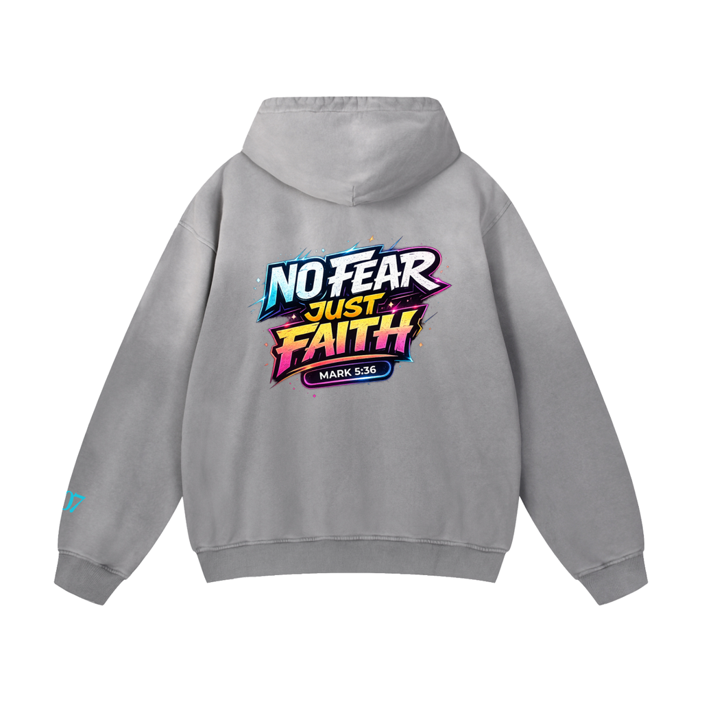 4GVIN ( No Fear ) Heavyweight Sunfade Oversized Hoodie