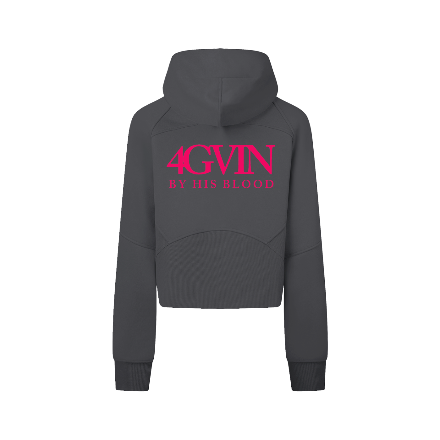 4GVIN Girls Cropped Zip-Through Hoodie