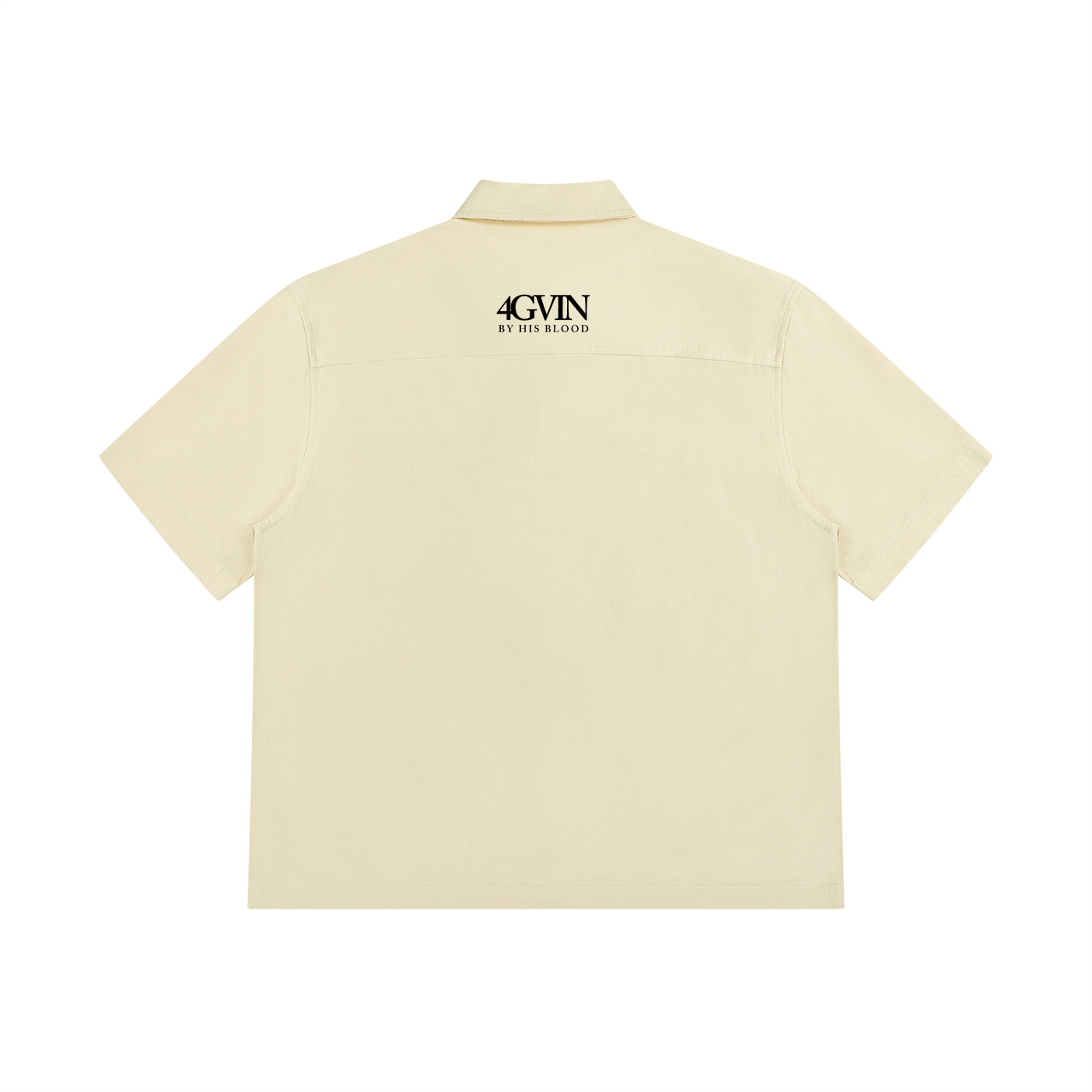 4GVIN Unisex Boxy Patch Pocket Short Sleeve Shirt