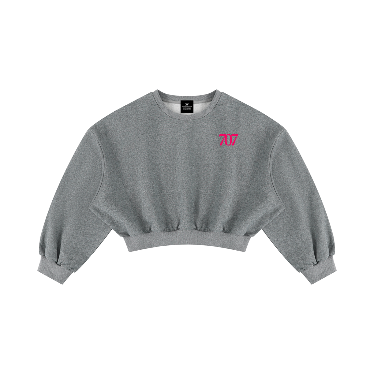 4GVIN Women's Boxy Cropped Crewneck Sweatshirt