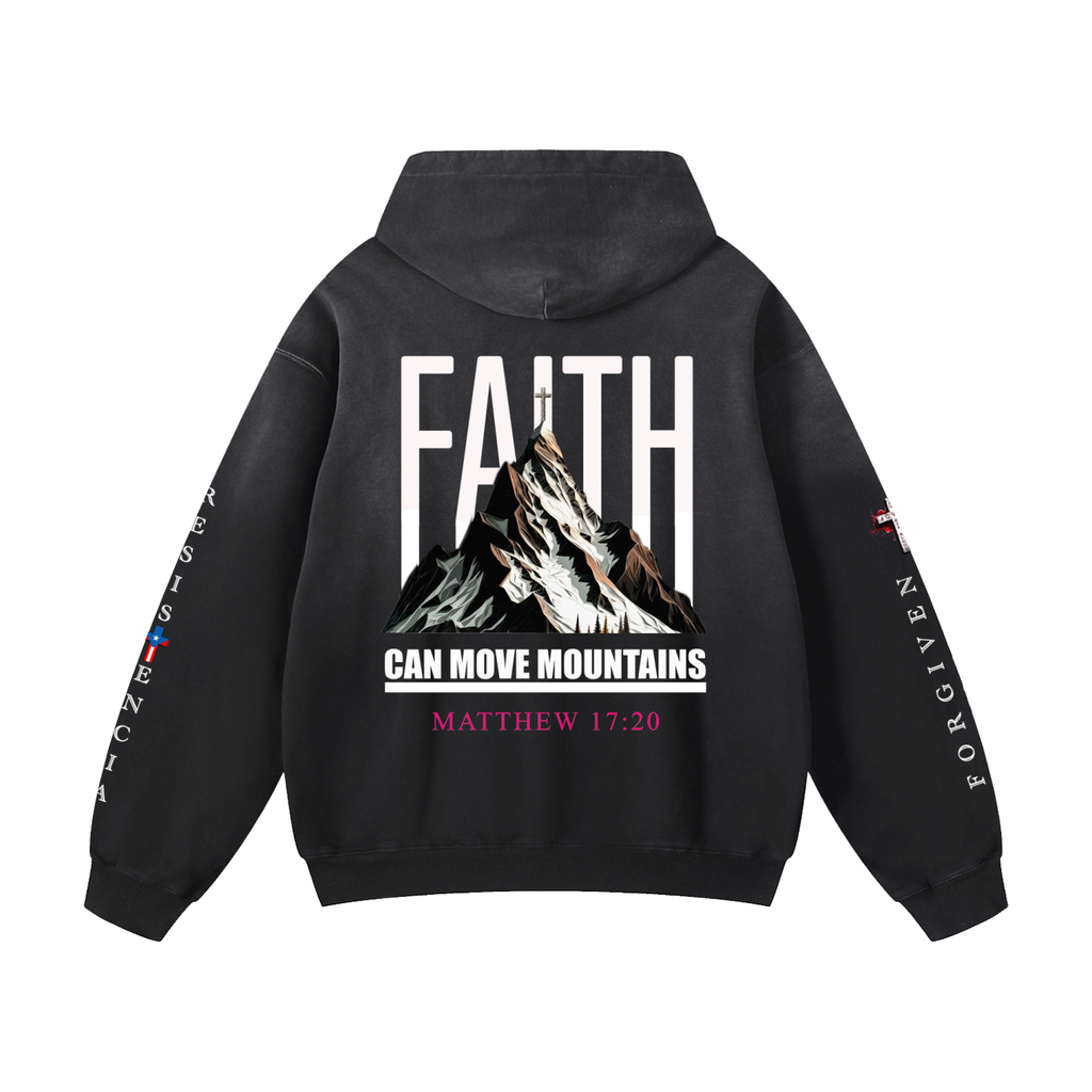 4GVIN "Faith Can Move Mountains" Heavyweight Oversized Hoodie