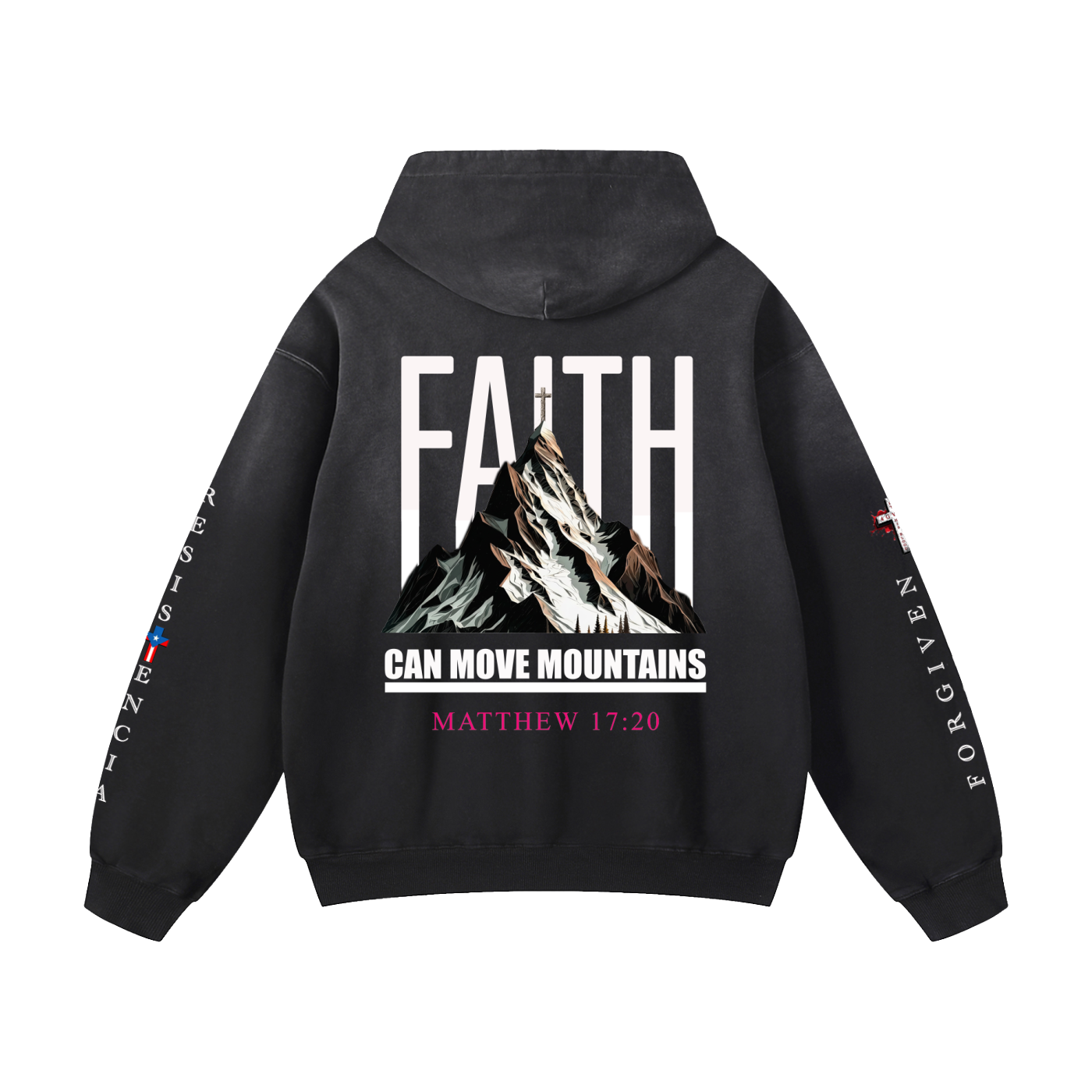 4GVIN "Faith Can Move Mountains" Heavyweight Oversized Hoodie
