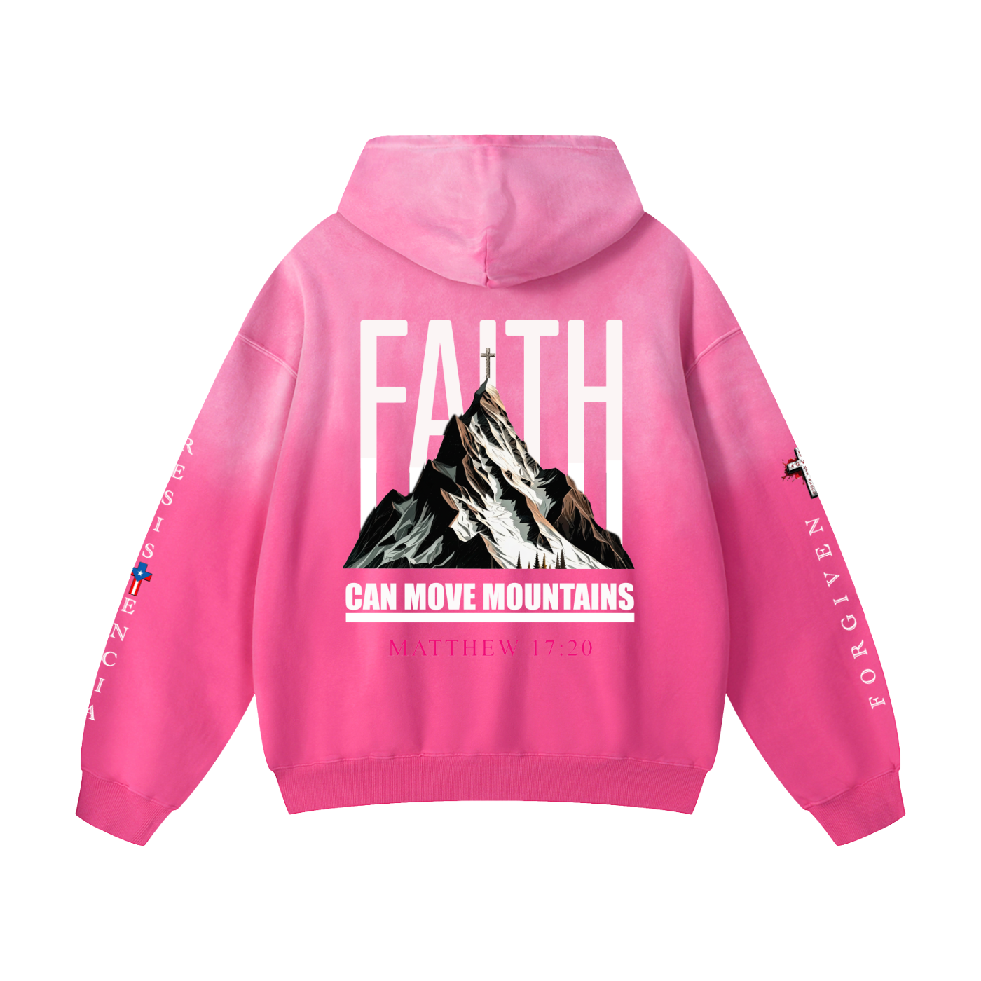 4GVIN "Faith Can Move Mountains" Heavyweight Oversized Hoodie