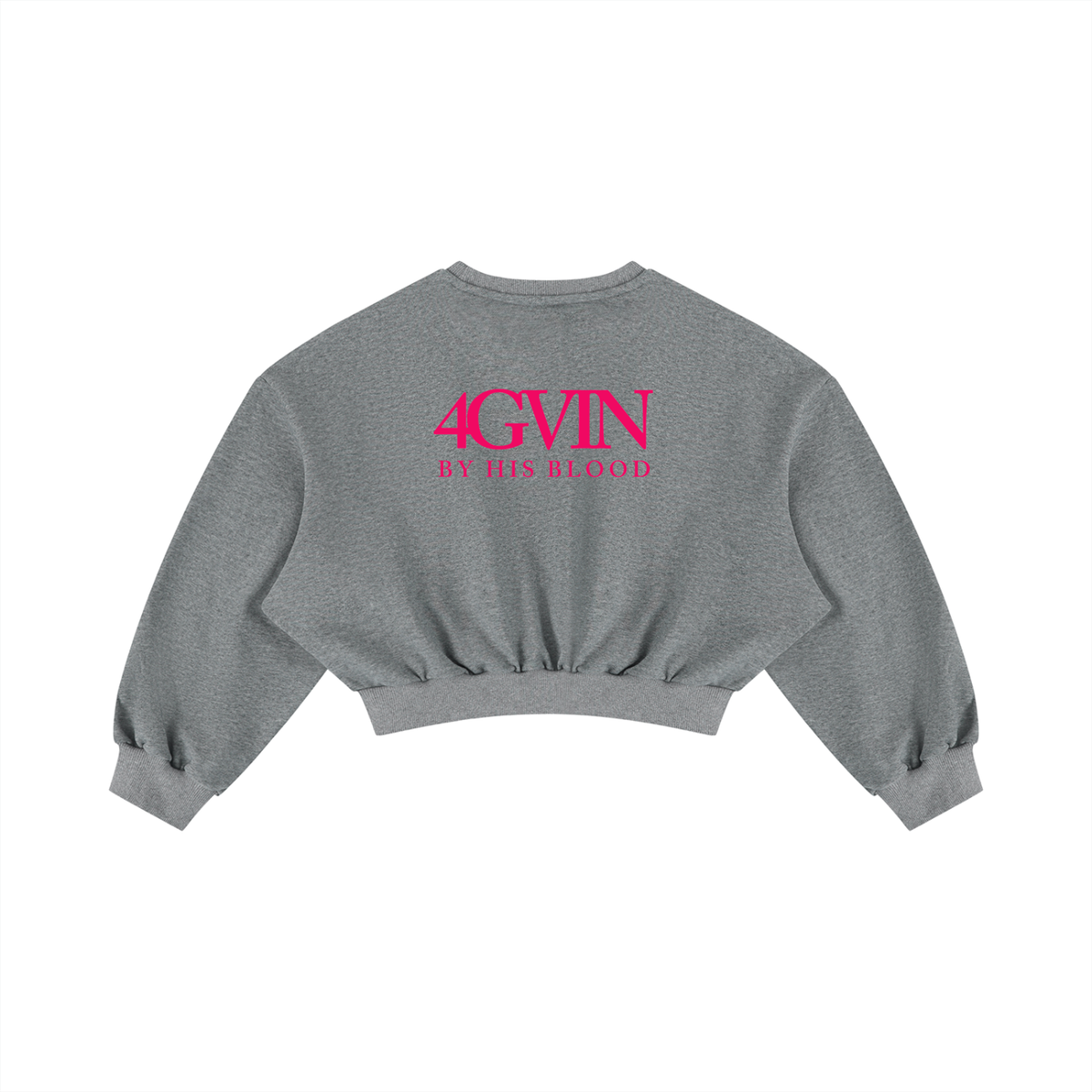 4GVIN Women's Boxy Cropped Crewneck Sweatshirt