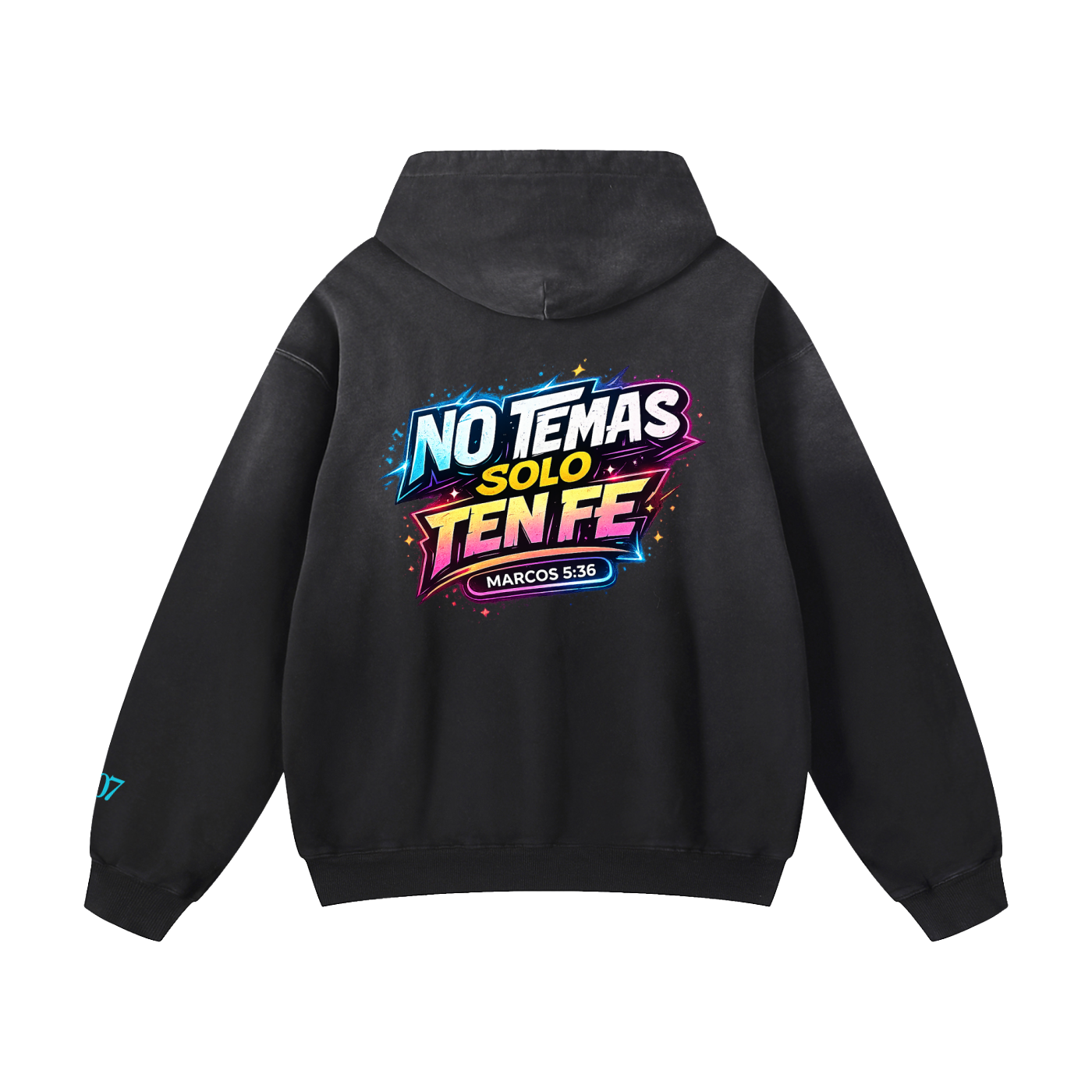 4GVIN ( No Temas ) Heavyweight Sunfade Oversized Hoodie